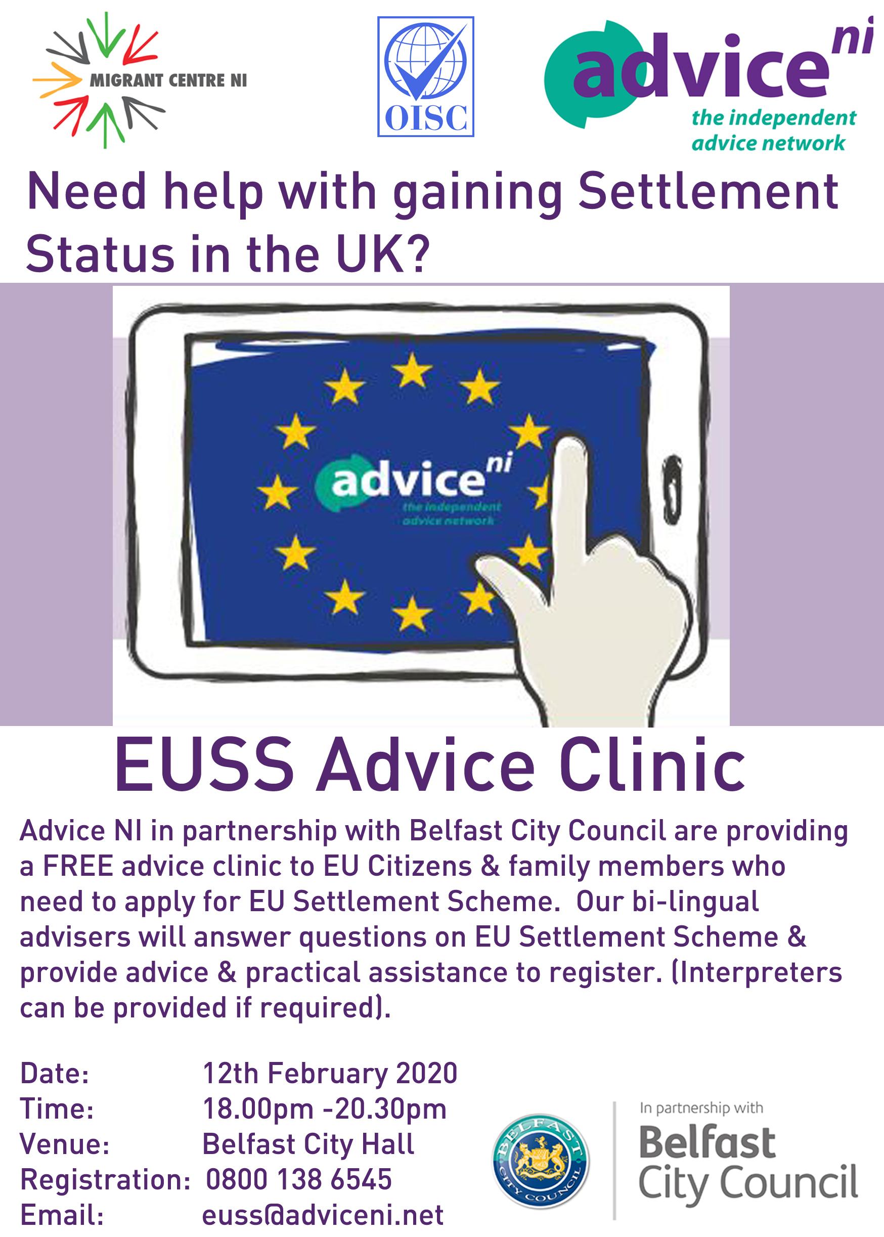 EU Settlement Scheme Advice Clinic