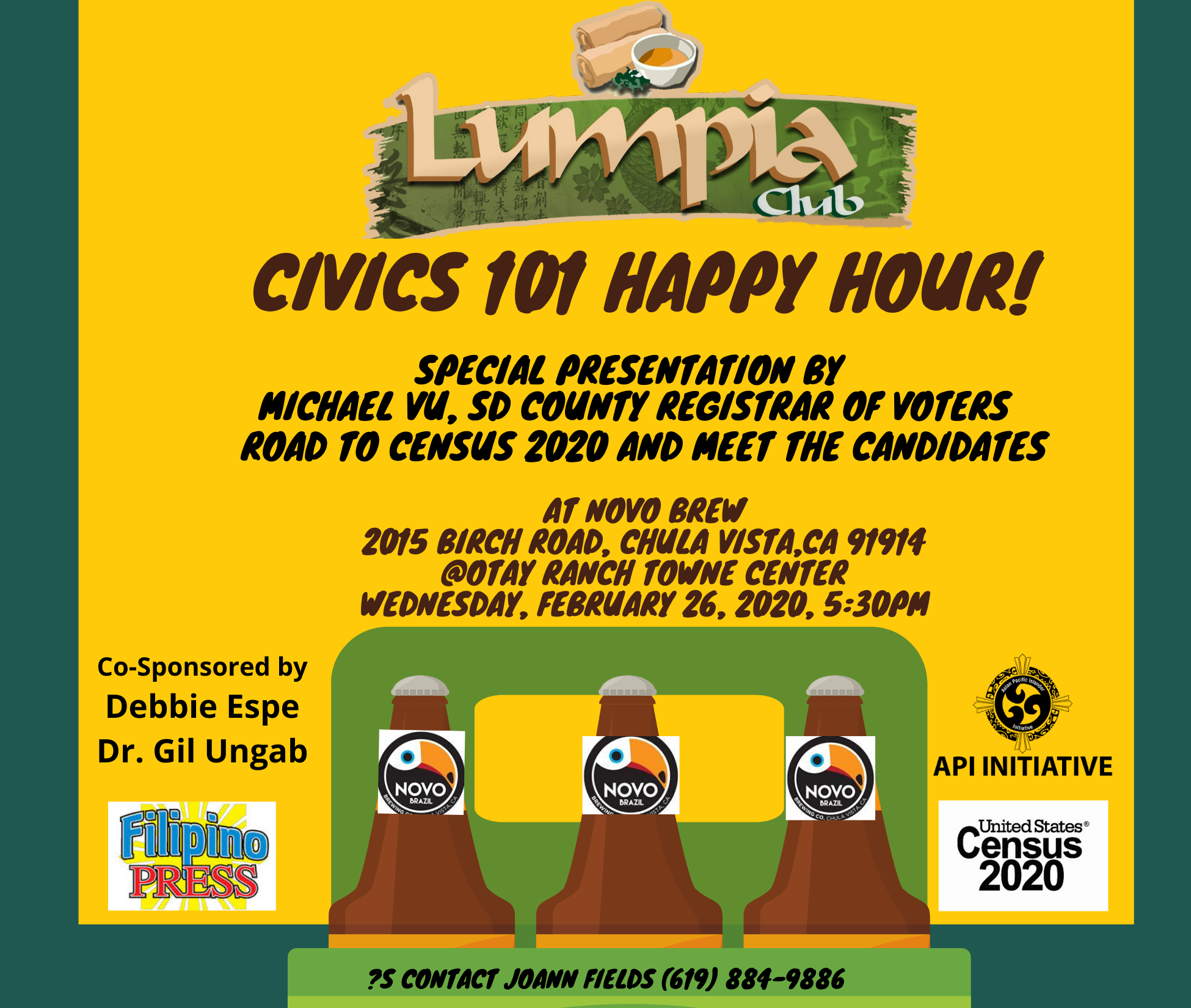 Lumpia Club's Civics 101 Happy Hour! 