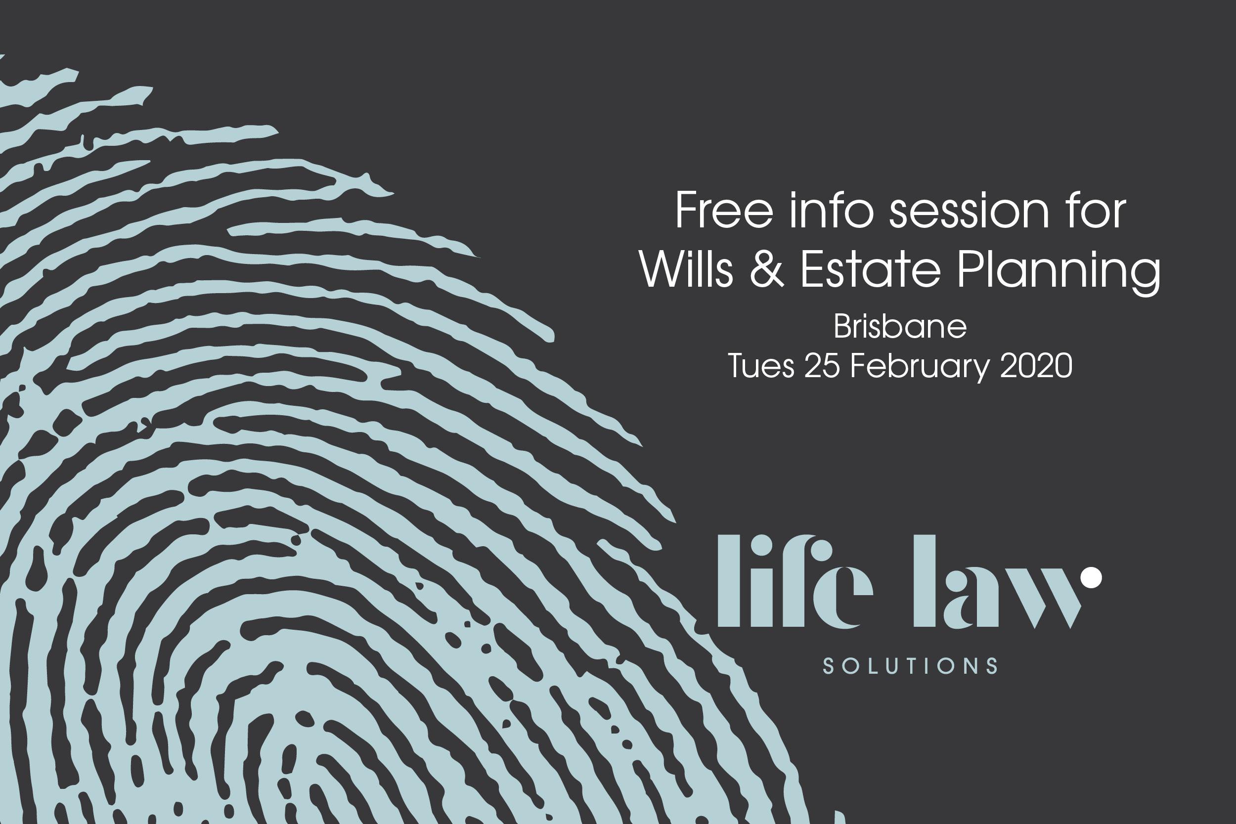 Free Info Session for Wills & Estate Planning - Brisbane