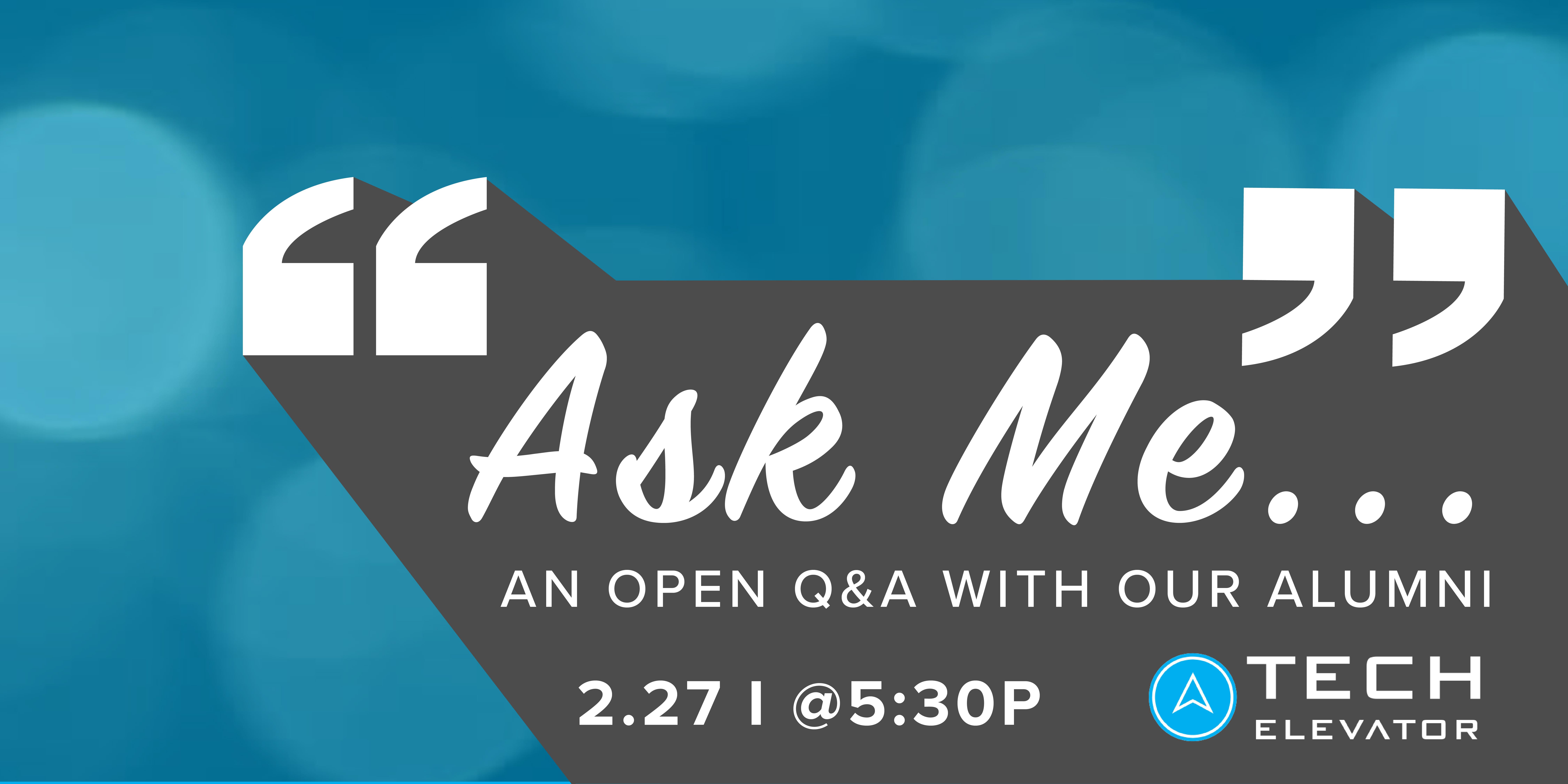 Ask Me... An Open Q&A with Our Alumni - Cincinnati 