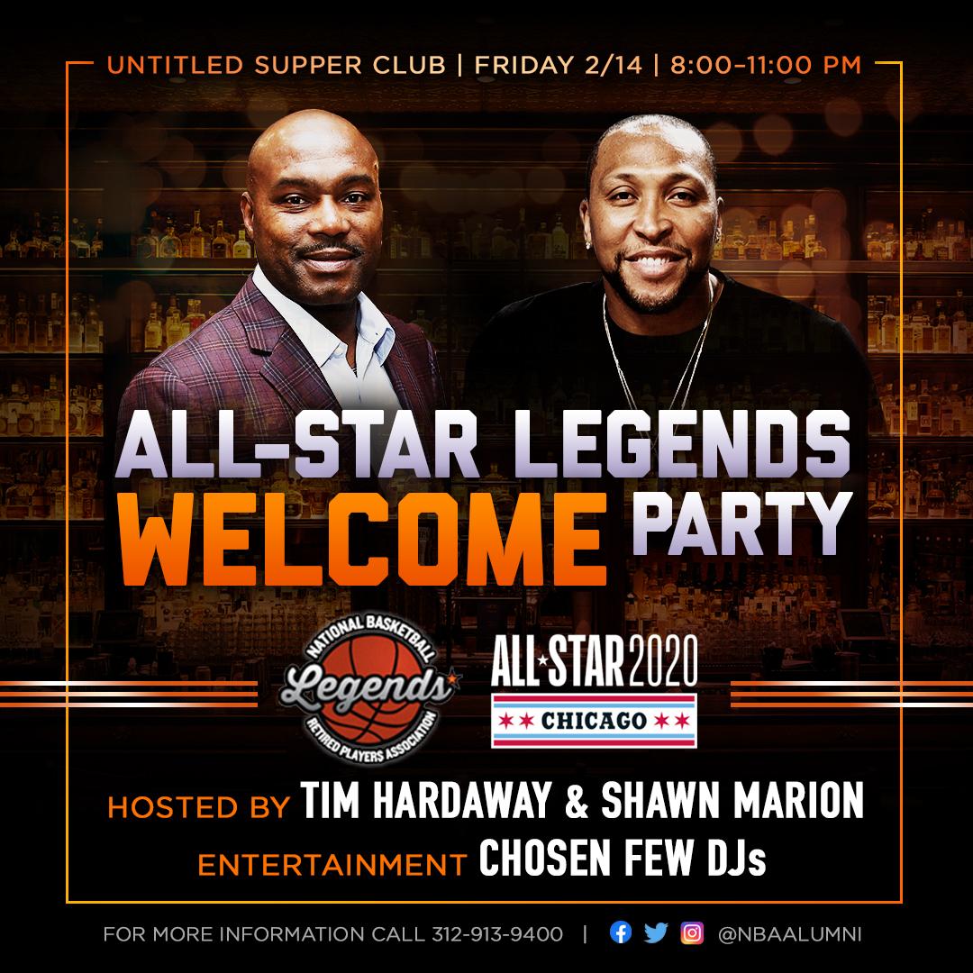 NBA All-Star Legends Welcome Party - hosted by Tim Hardaway & Shawn Marion