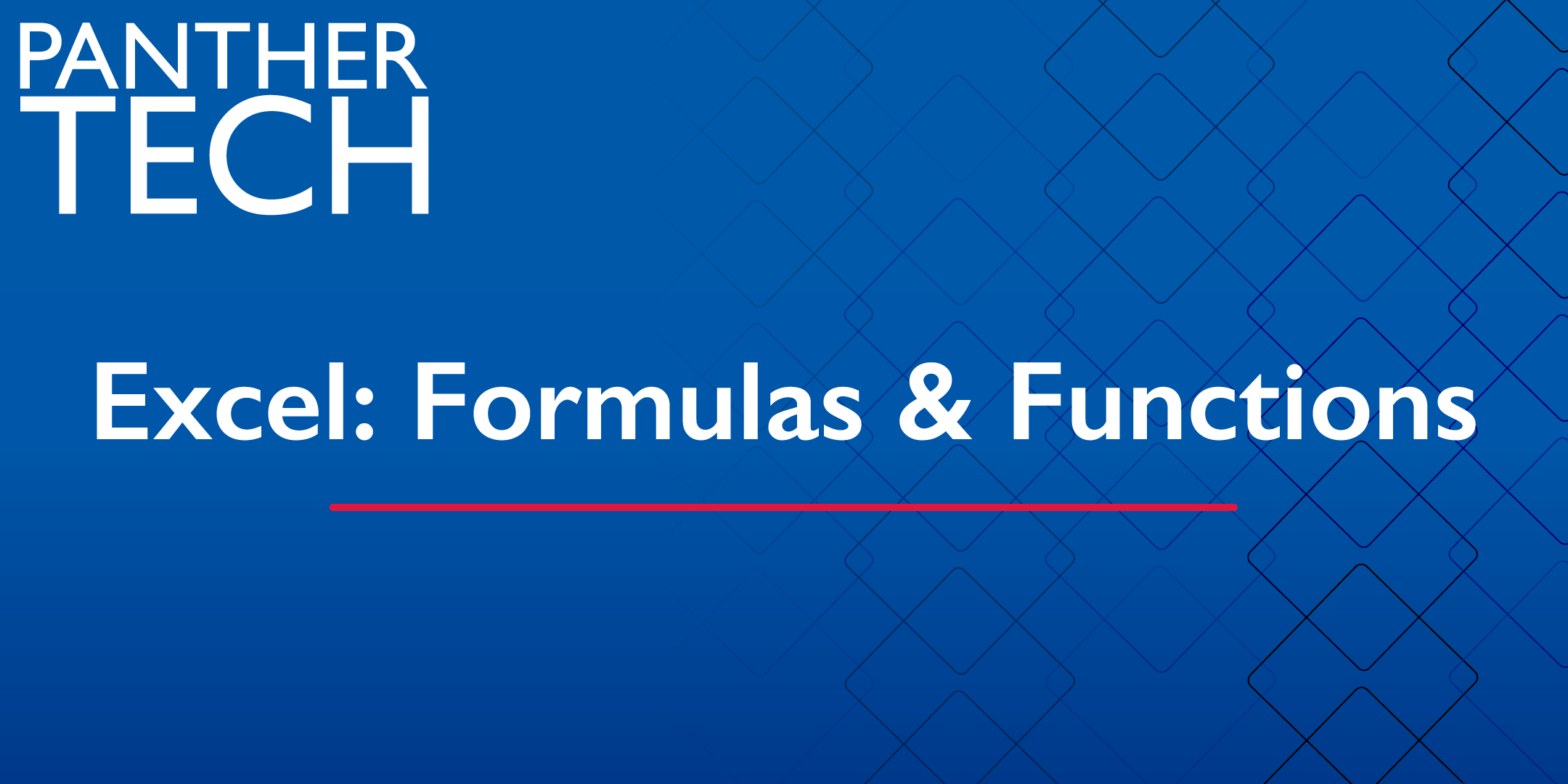 Excel: Formulas & Functions - Atlanta - Classroom South 403/405