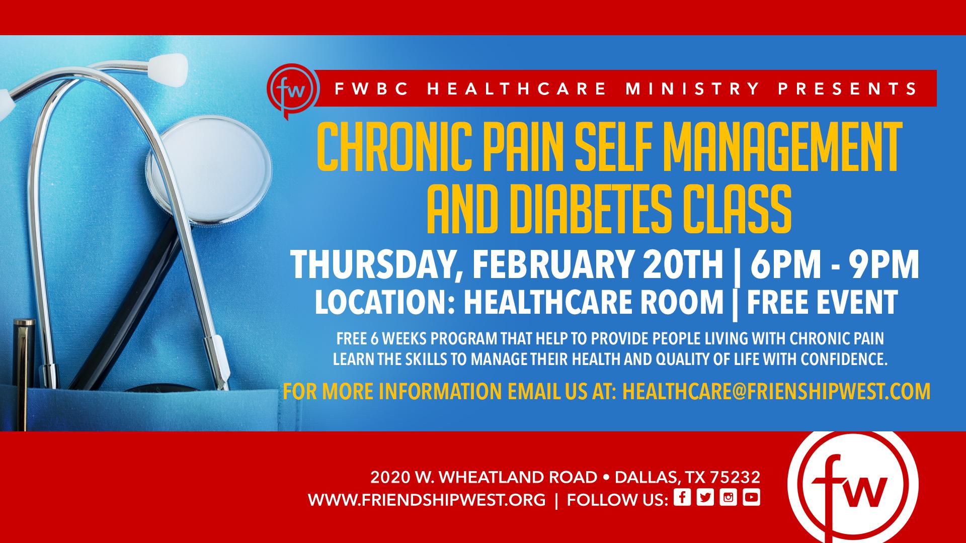 Chronic Pain Self Management & Diabetes Classes