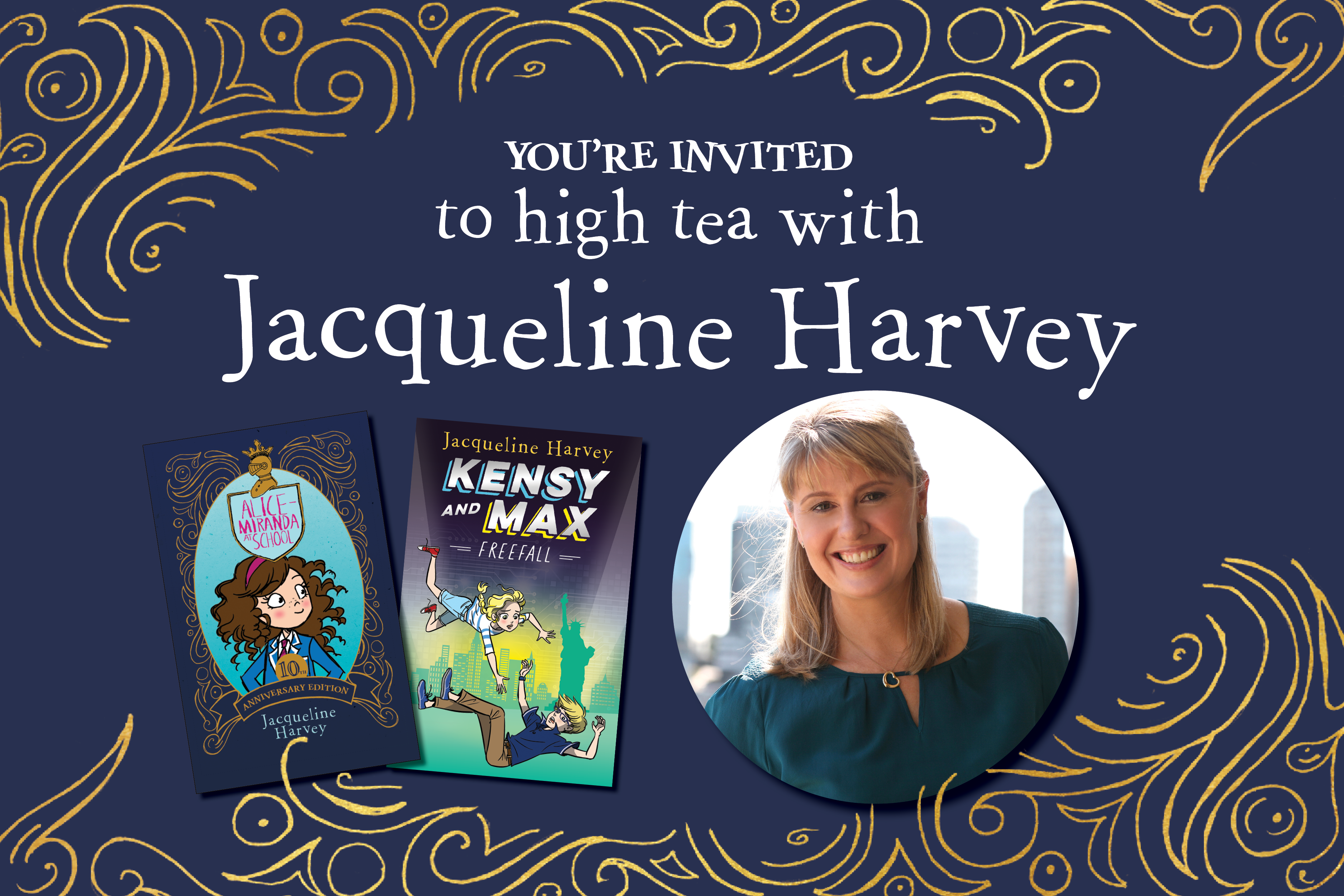 High Tea with bestselling author Jacqueline Harvey