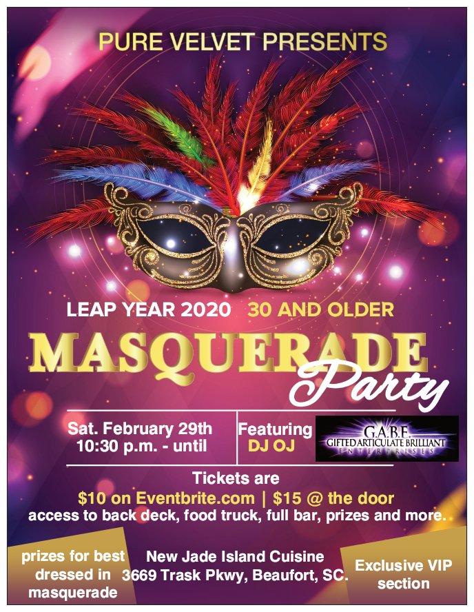 LEAP YEAR 2020 MASQUERADE PARTY