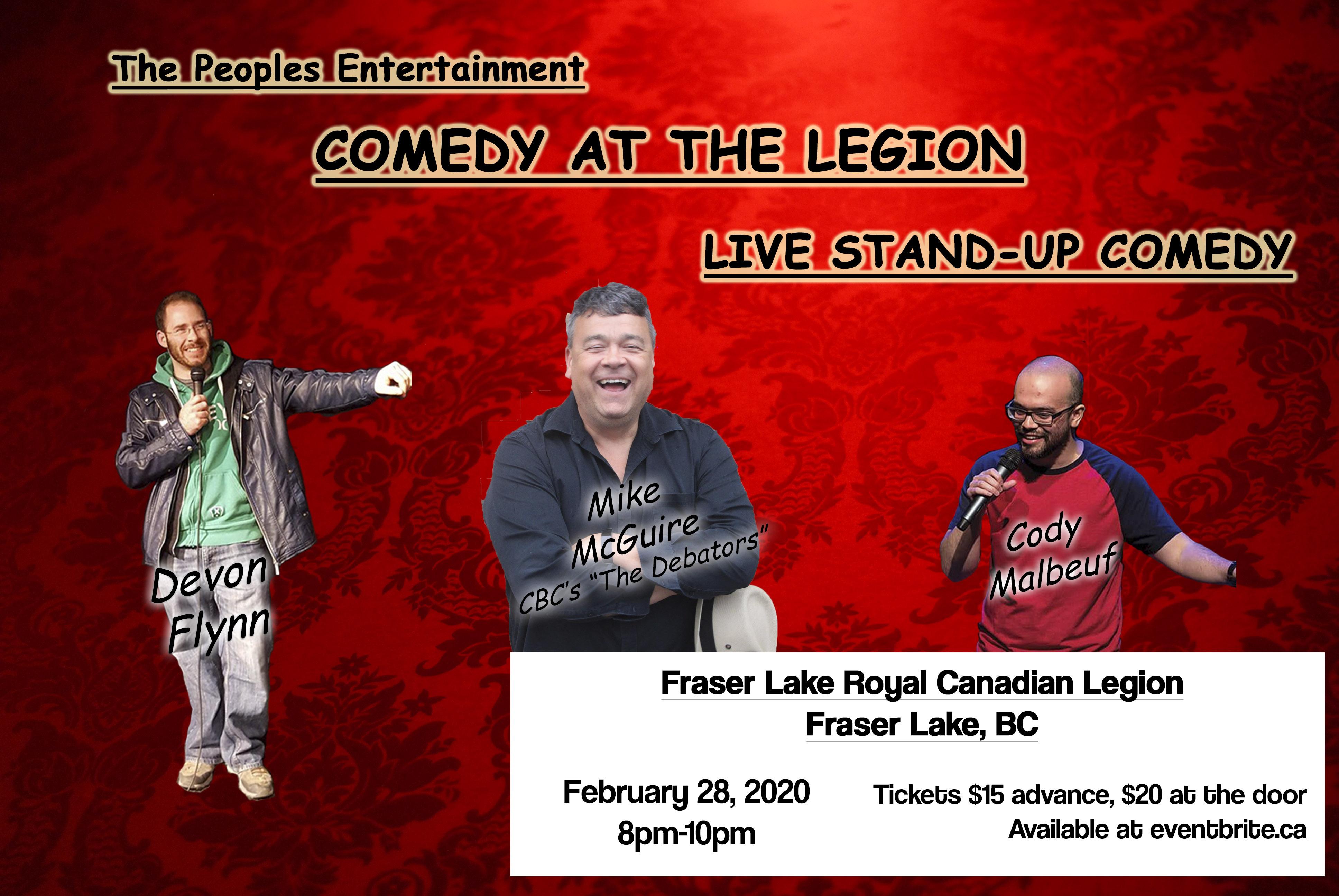 Comedy at the Legion - Fraser Lake