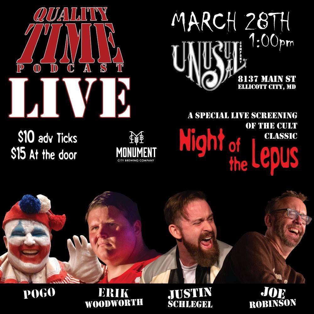 Ellicott Silly Comedy Festival-Quality Time Podcast Live at Unusual Company