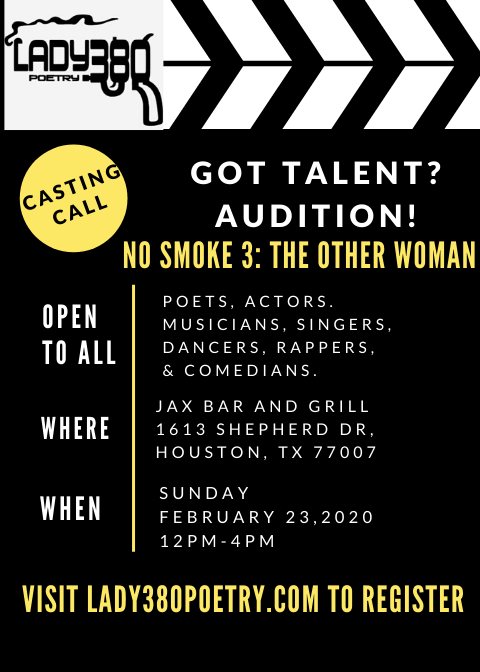Casting Call for “No Smoke 3: The Other Woman”- Poetry Play