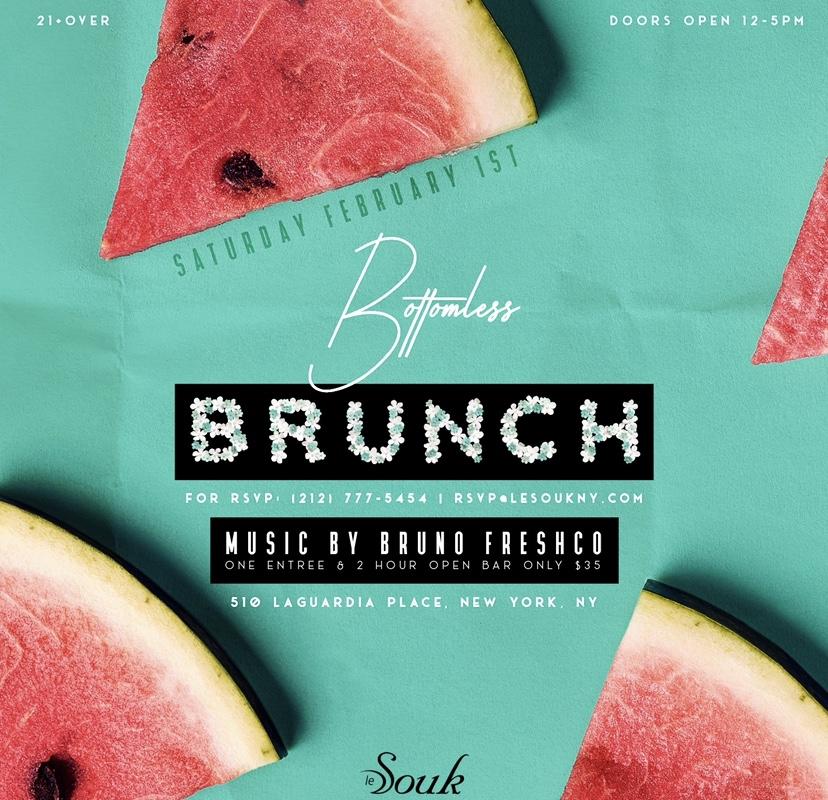 Le Souk Weekend Bottomless Party Brunch (Saturday)