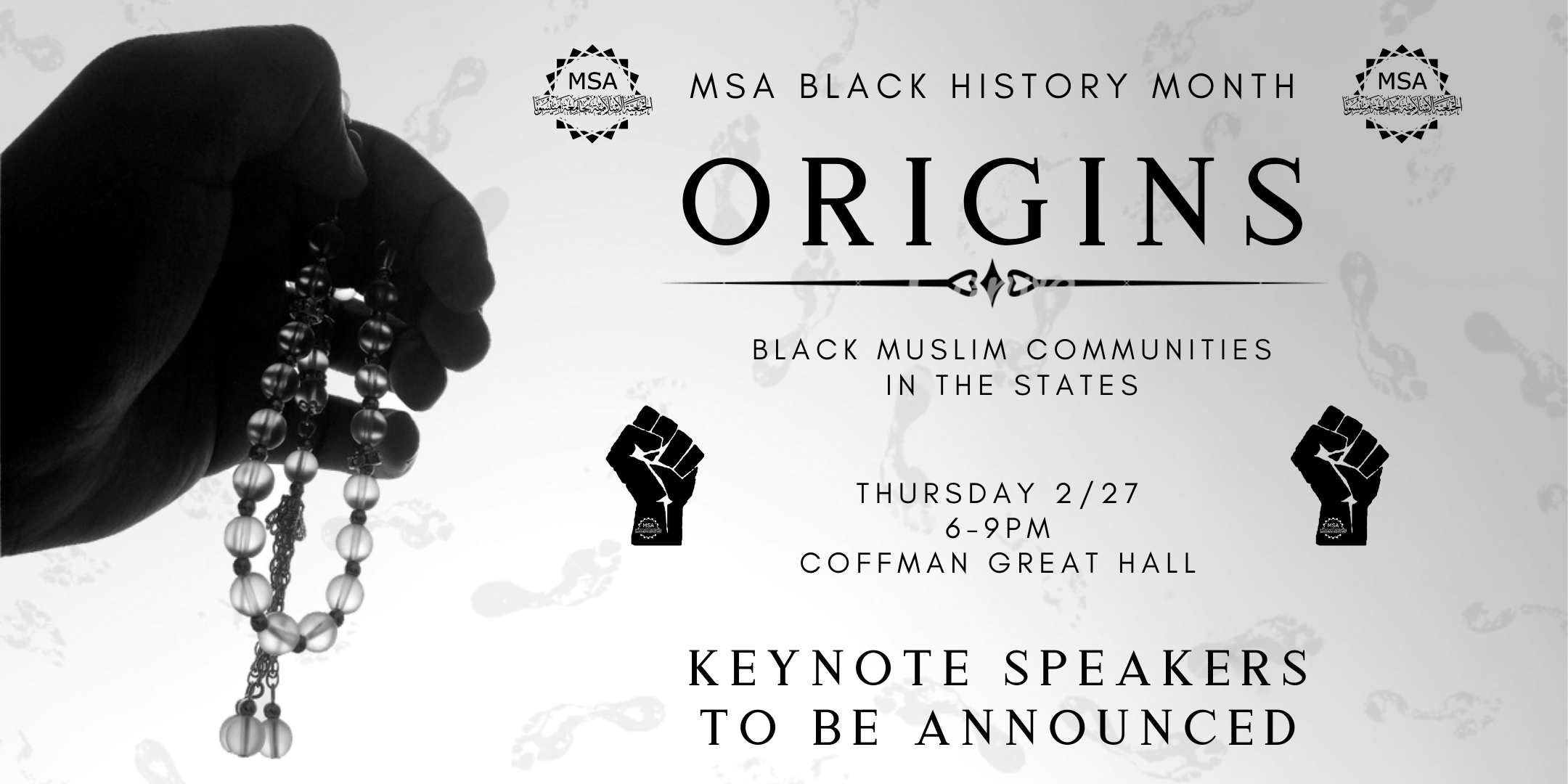 Origins: MSA 4th Annual Black History Month Banquet