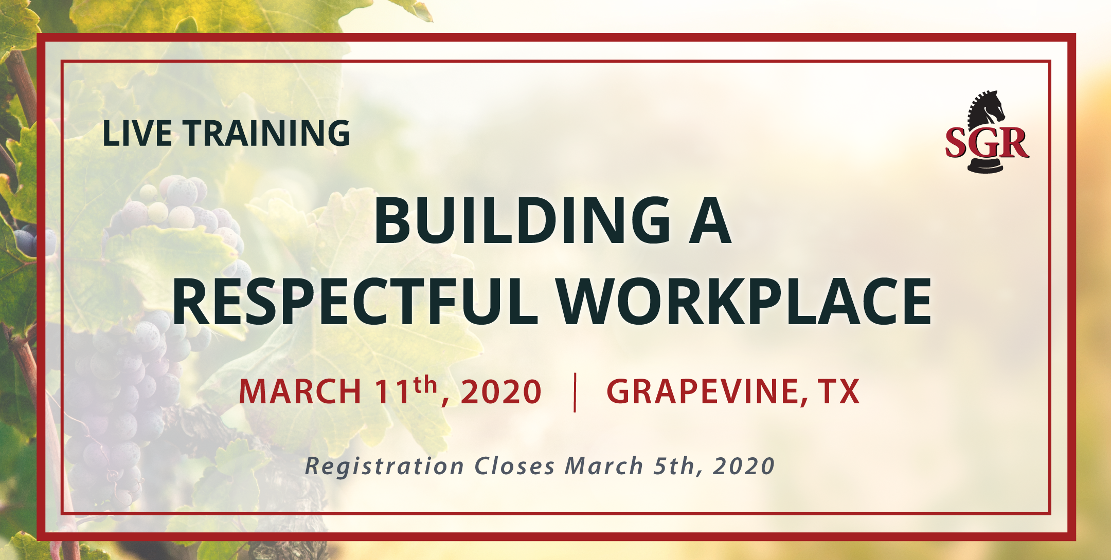 Building a Respectful Workplace - Live Training - Grapevine, TX