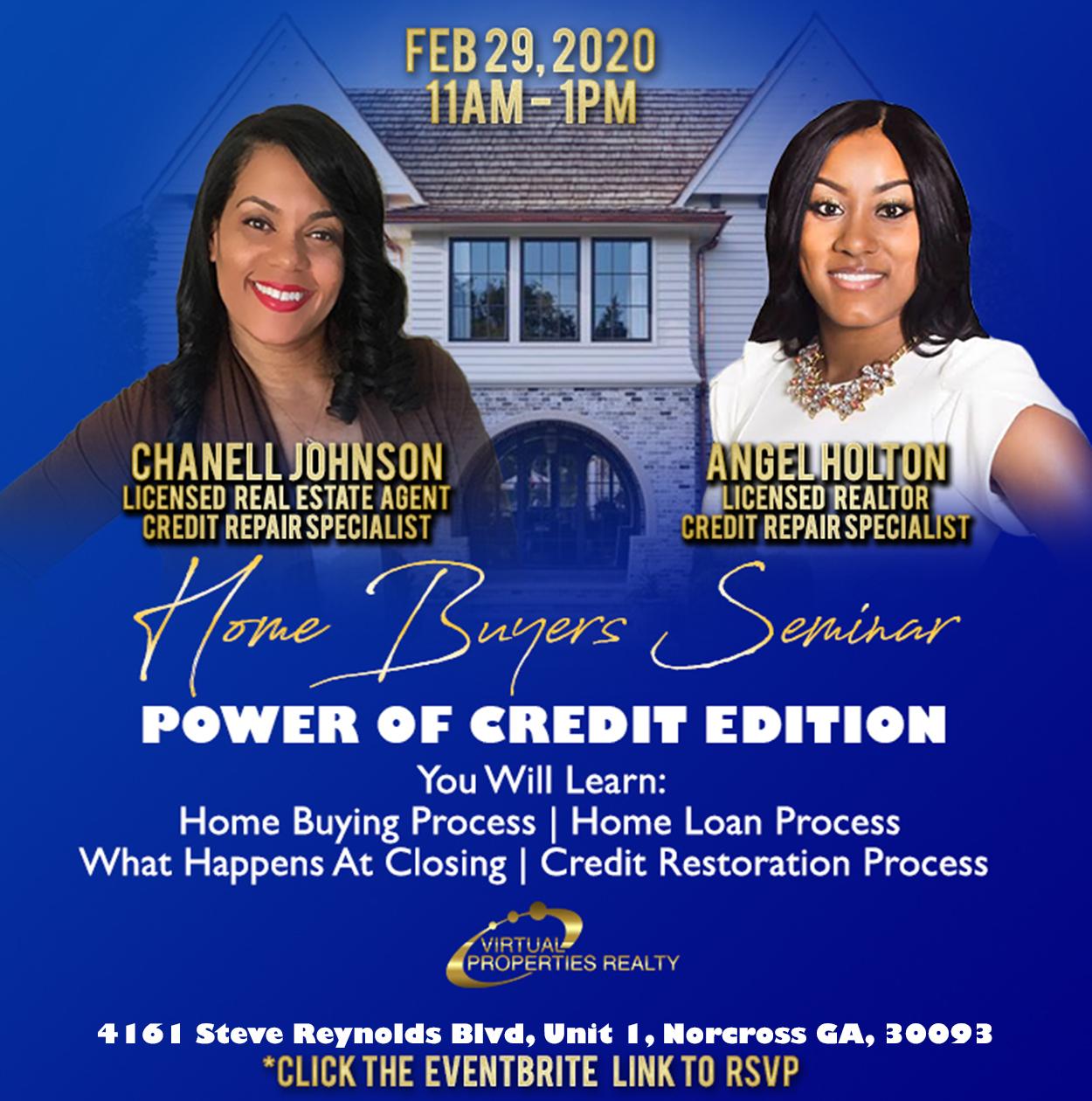 Home Buyers Seminar - Power of Credit Edition **GET THE FACTS** YOU'RE INVITED!!