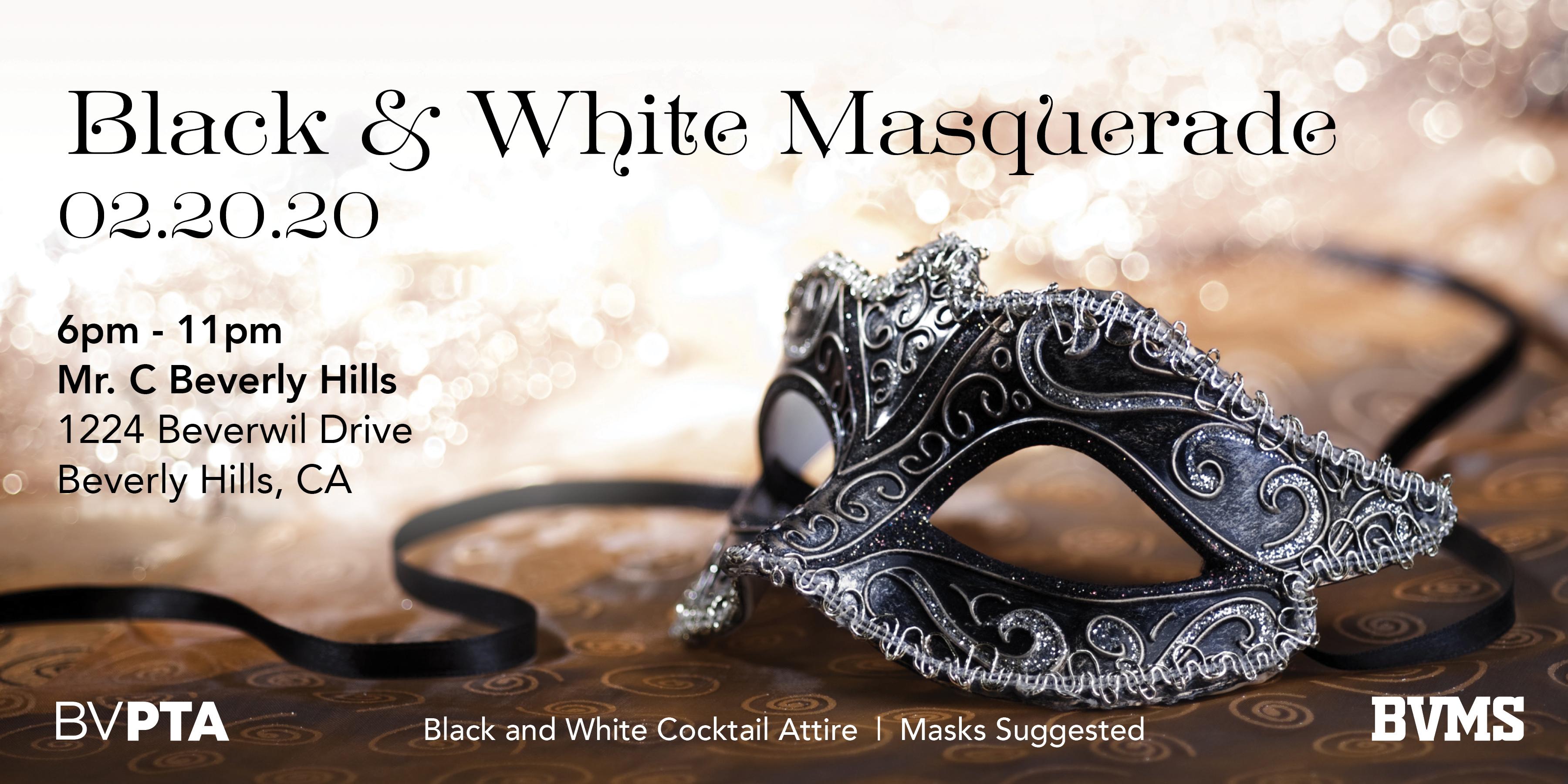 Beverly Vista's Black & White Masquerade