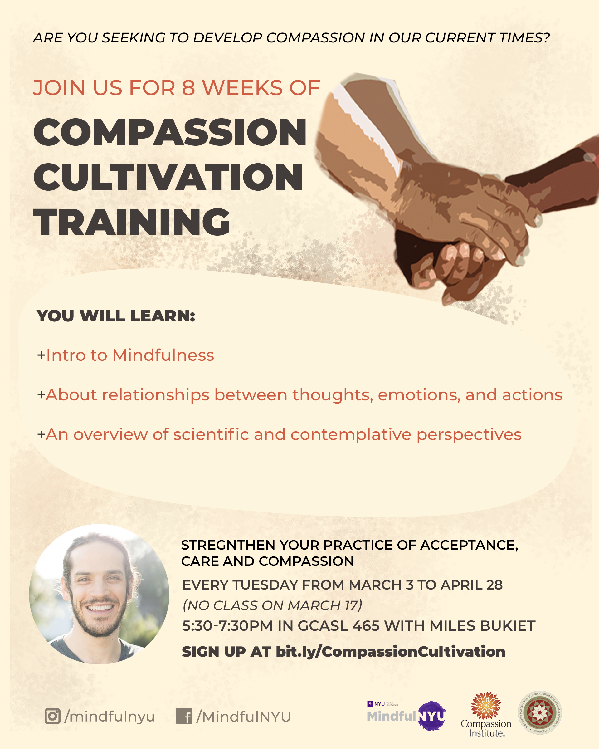 Compassion Cultivation Training: 8 Weeks with Miles Bukiet