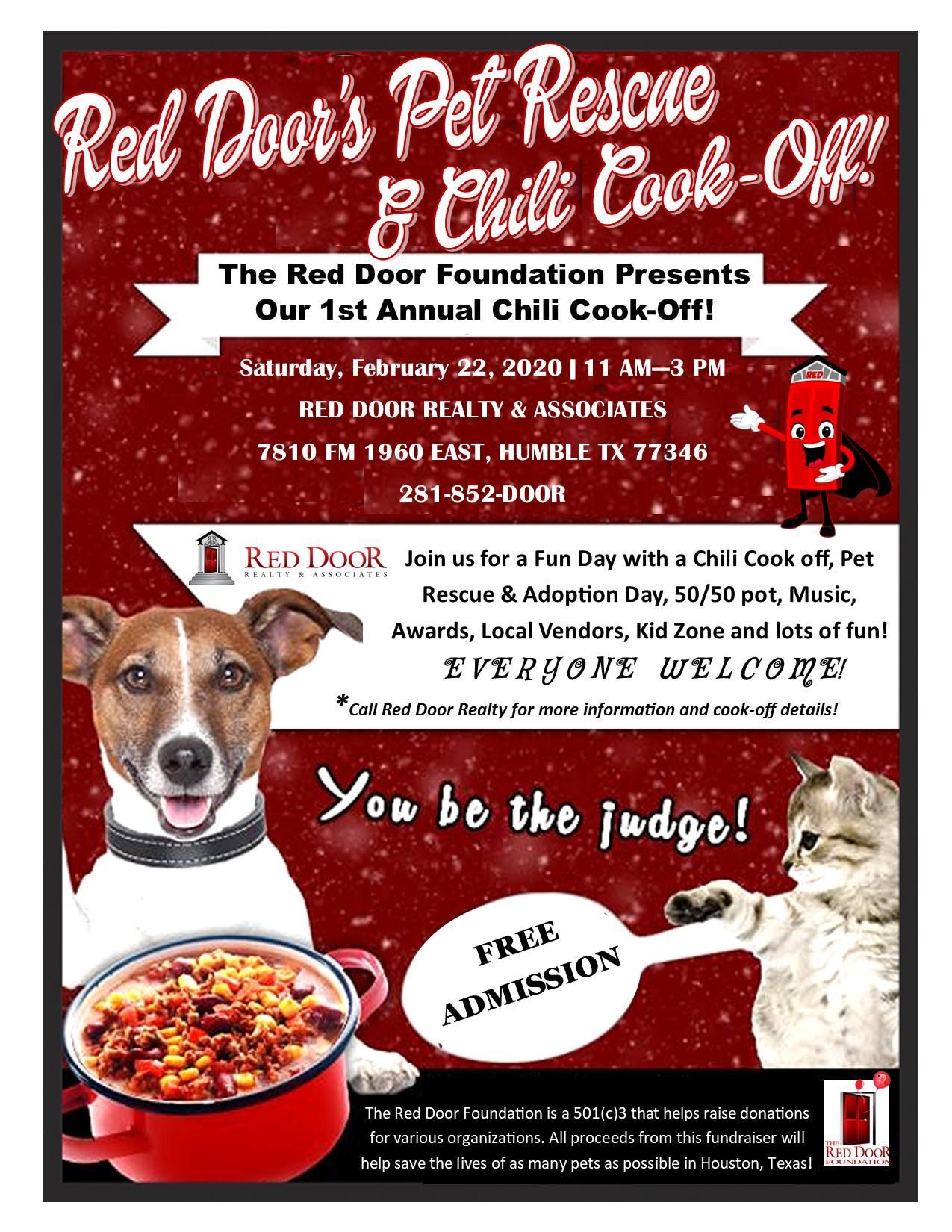 Red Door's Pet Rescue & Chili Cook-Off!