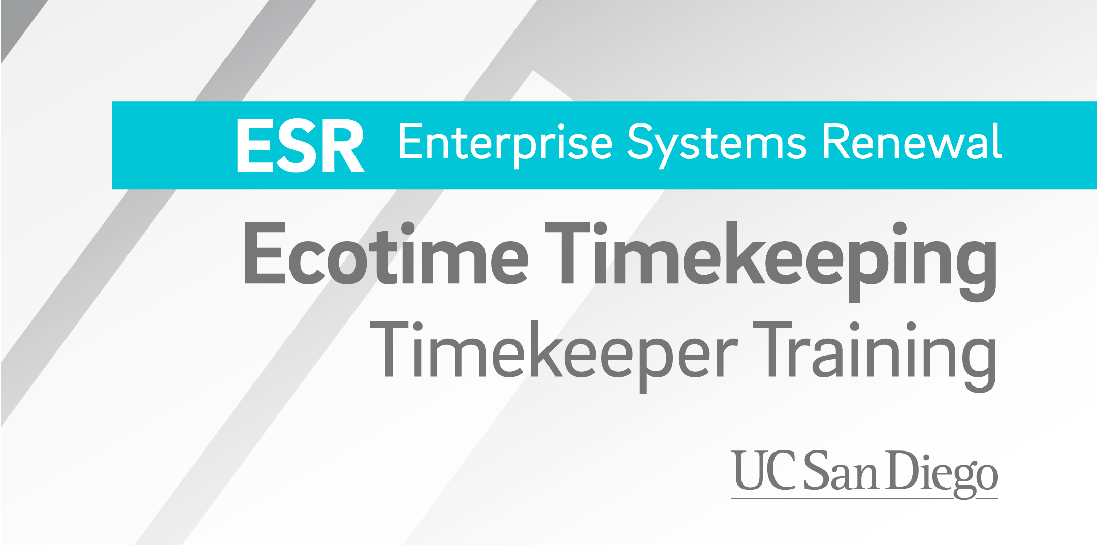 Ecotime Timekeeper In-Person Training