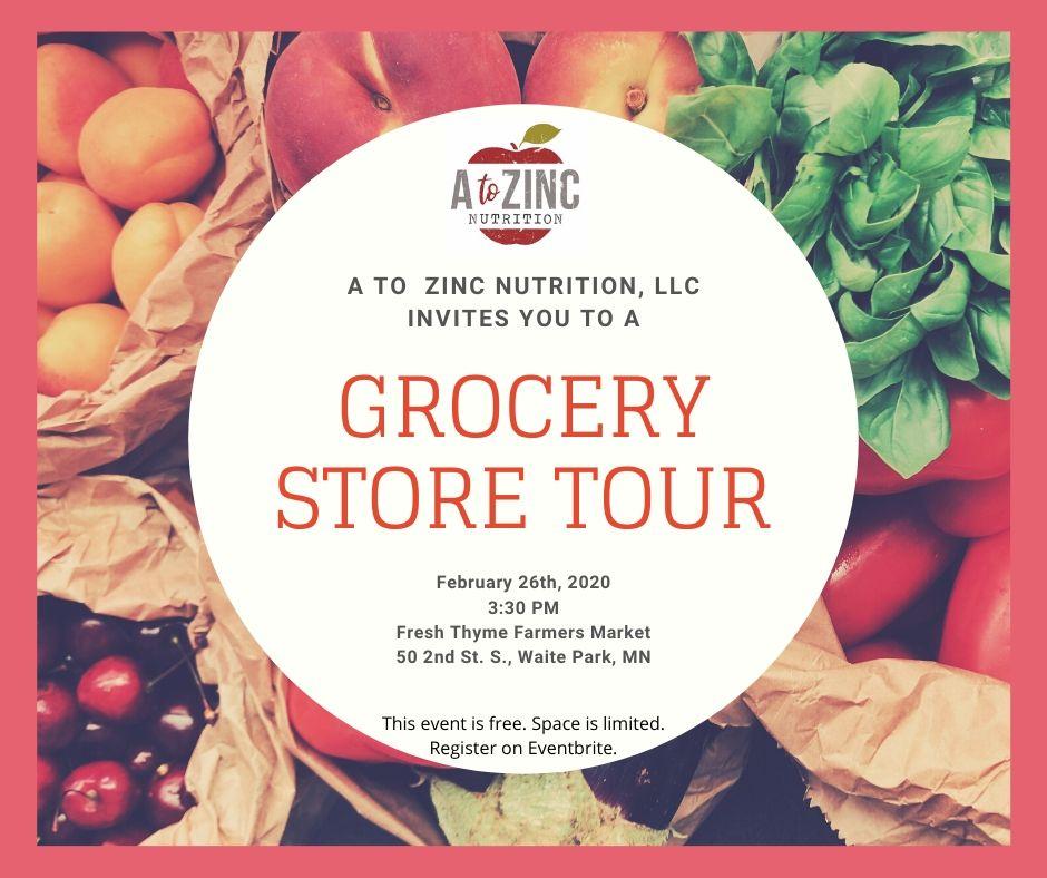 Grocery Store Tour with A to Zinc Nutrition