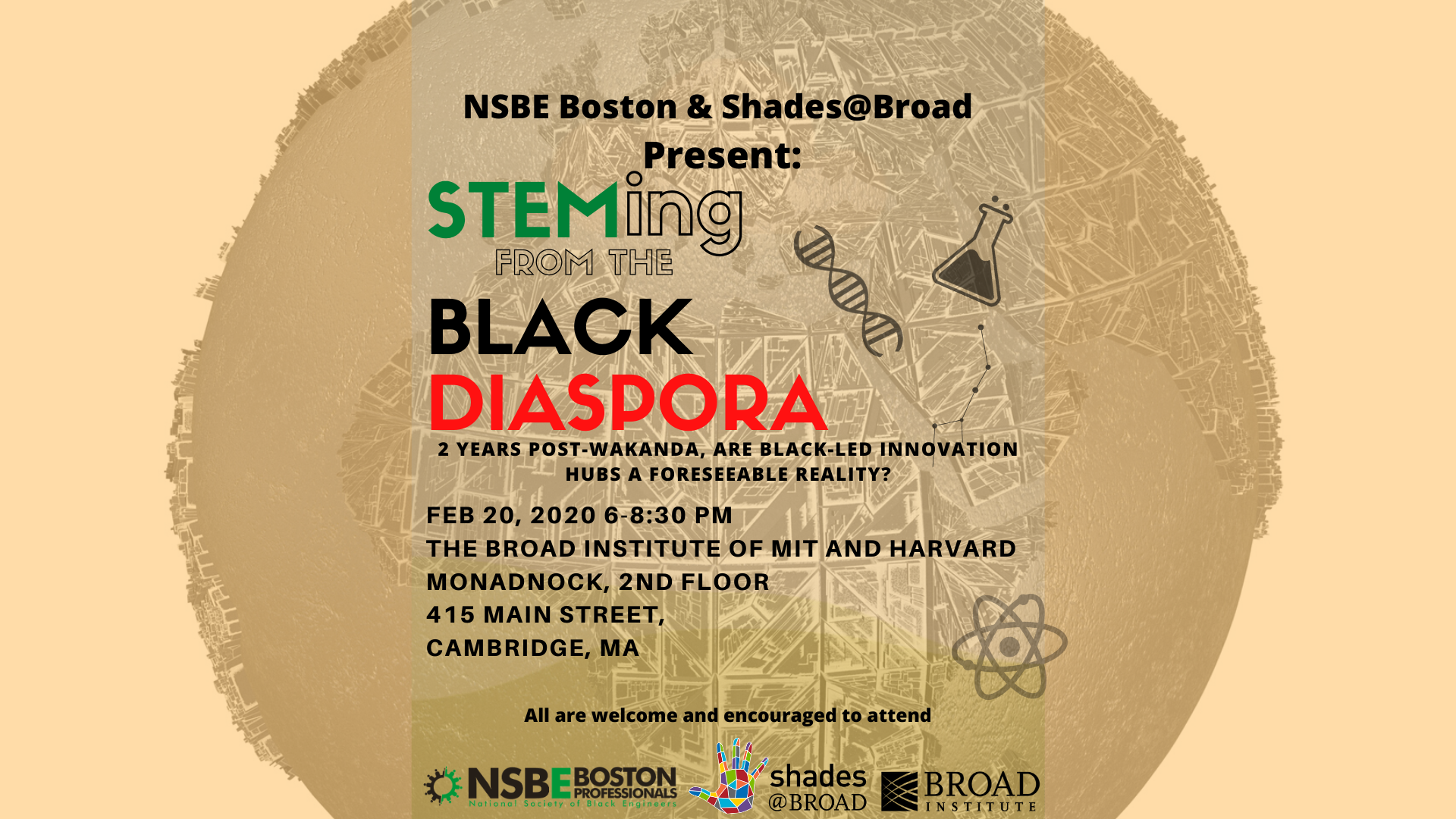 STEMing from the Black Diaspora: BHM event by NSBE Boston & Shades@Broad