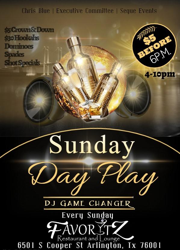 Day Play Sundays at Favoritz Restaurant & Lounge