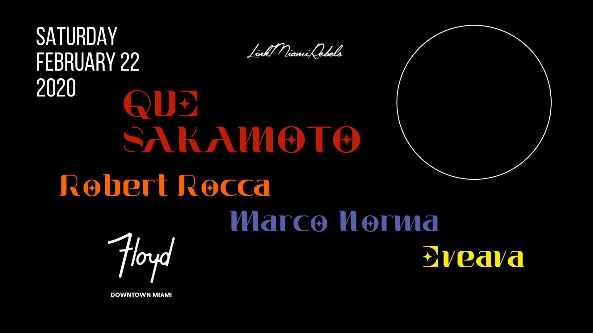 Que Sakamoto + Robert Rocca + Marco Norma + Eveava