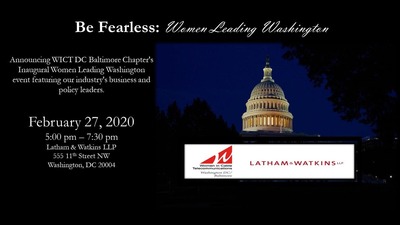 Be Fearless: Women Leading Washington