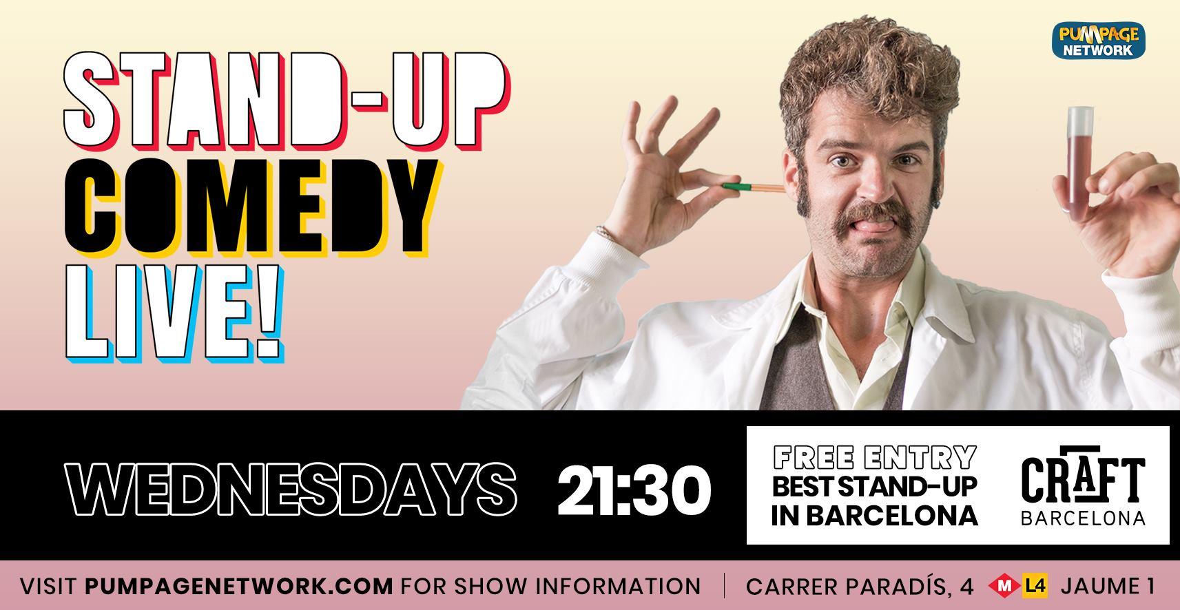 The Biggest Stand-up Comedy Show in Barcelona (in English) FREE!