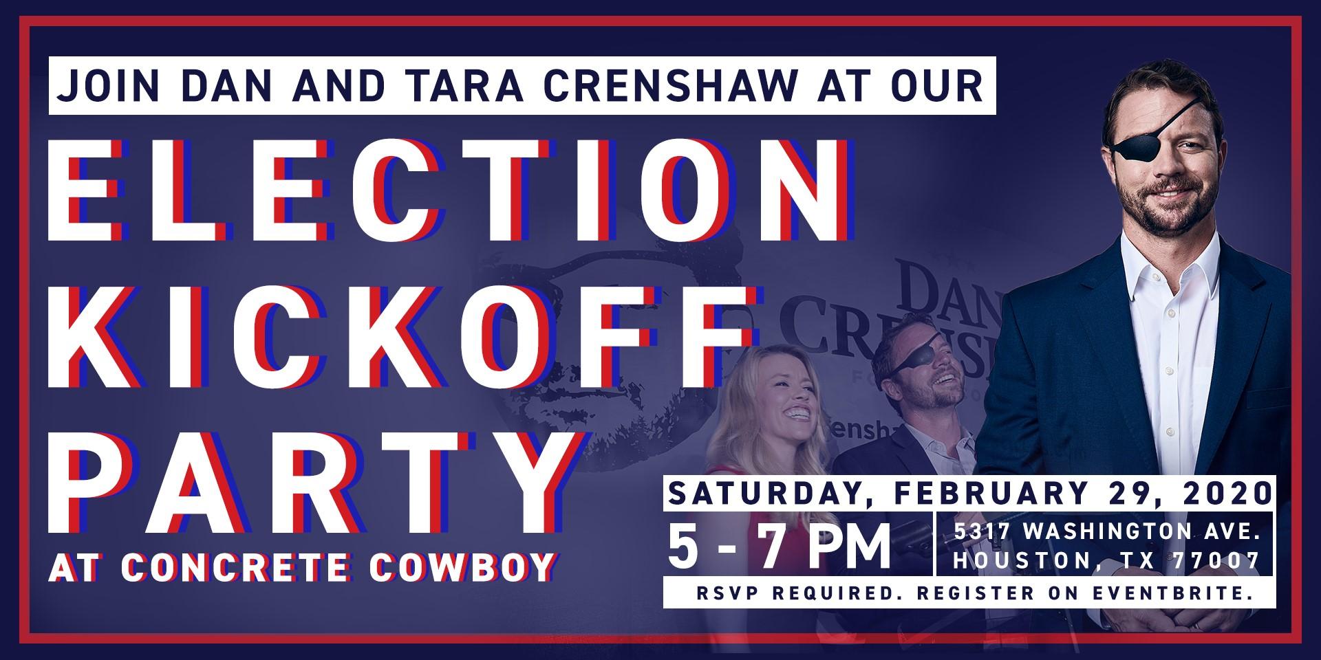 Congressman Dan Crenshaw's 2020 Election Kickoff Party