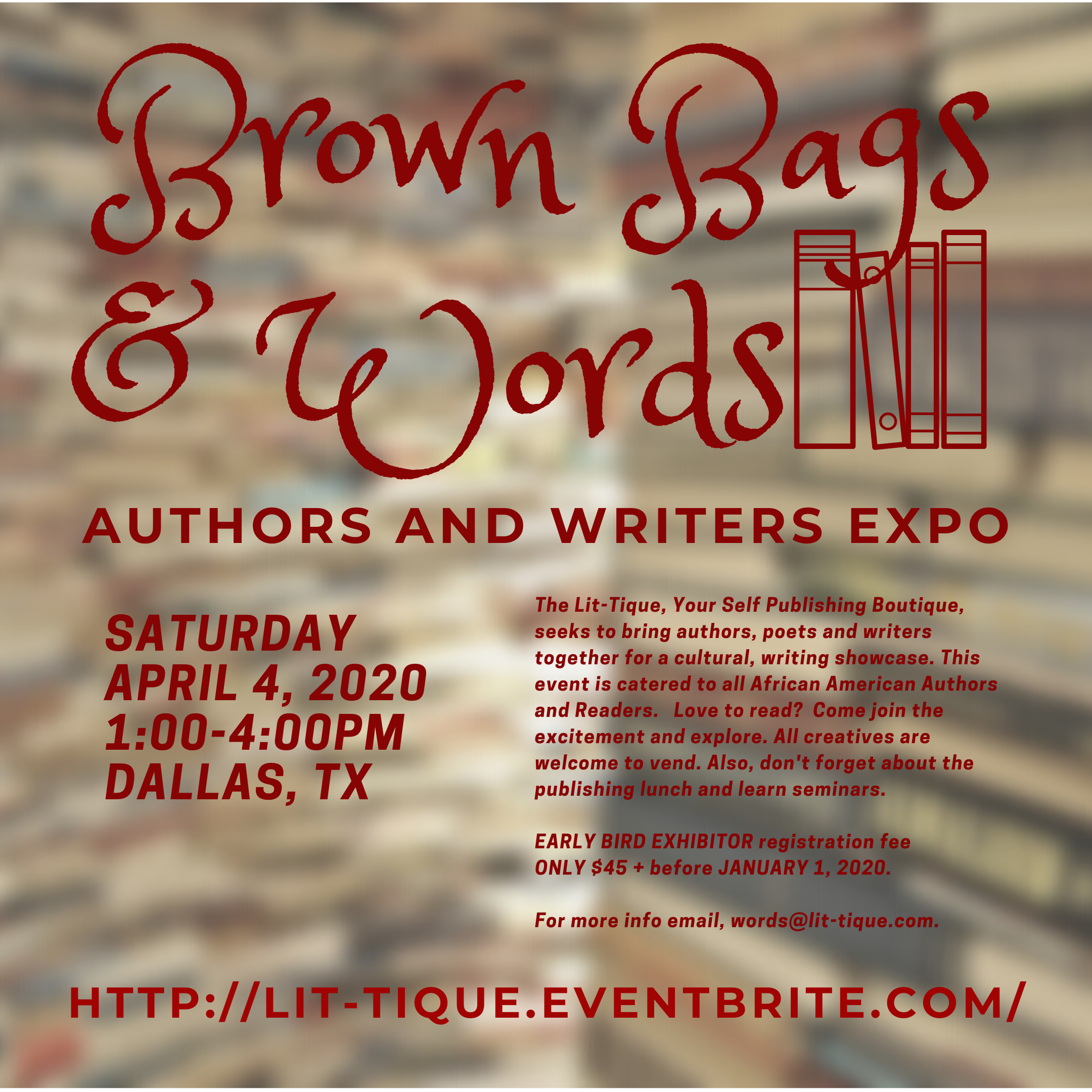 Brown Bags and Words: Authors and Writers Expo