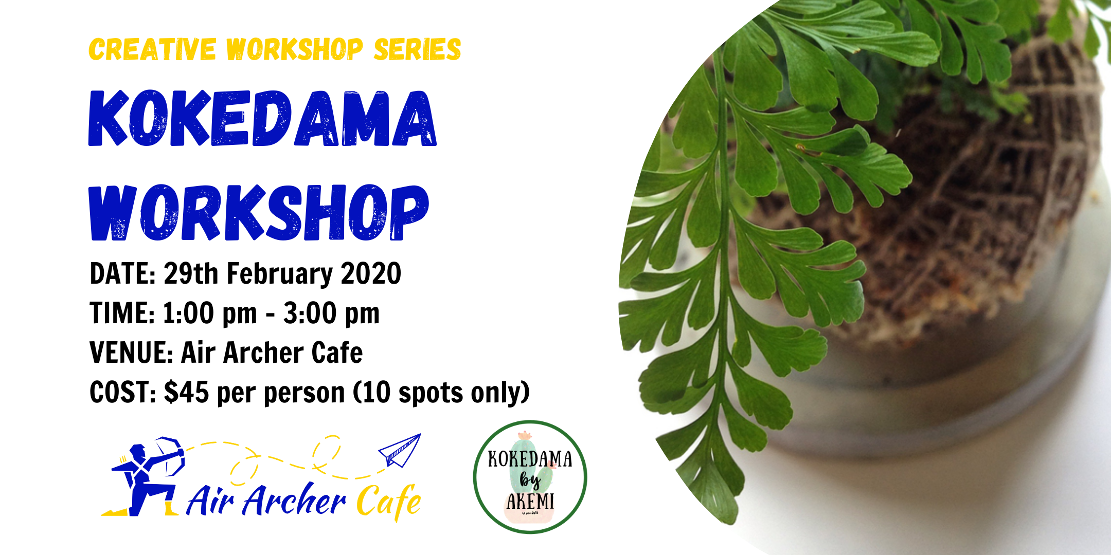 Kokedama Workshop February