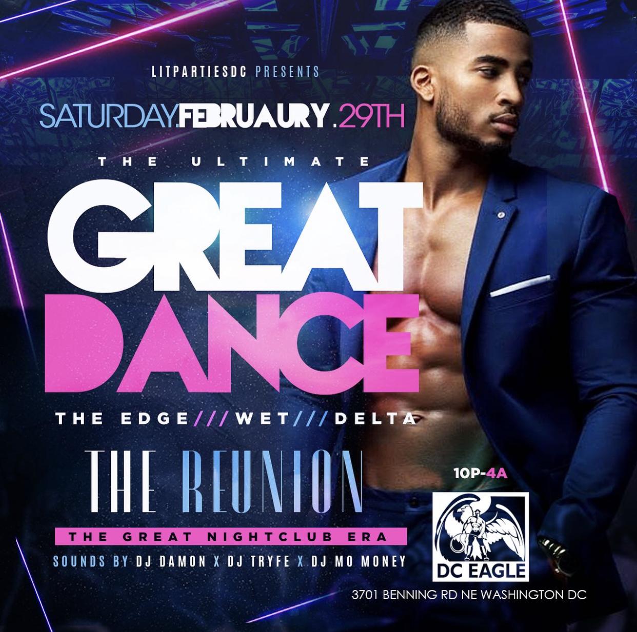  THE ULTIMATE GREAT DANCE, THE EDGE, WET, DELTA, BACHELORS MILL REUNION