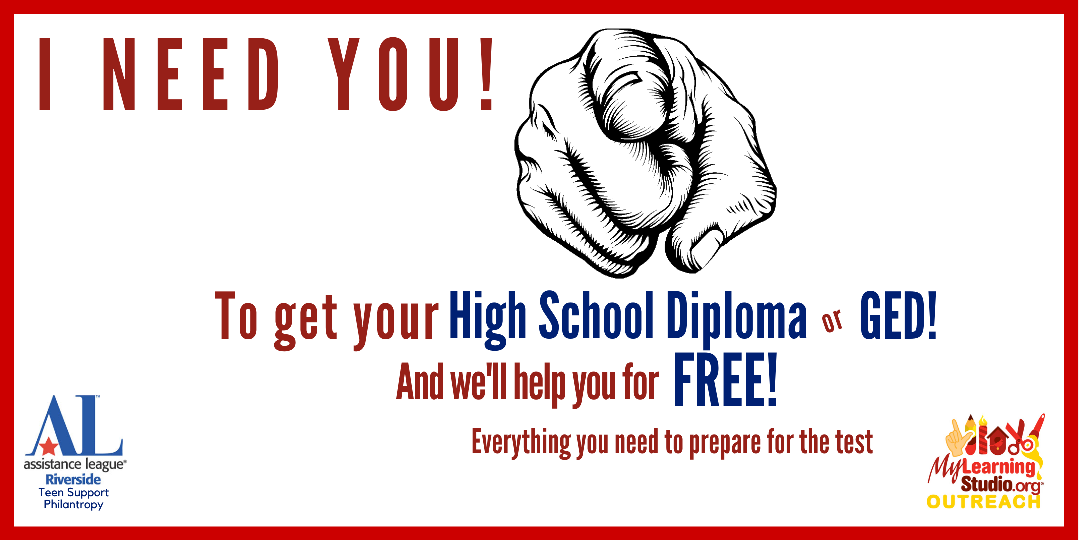 FREE Tutoring for High School Diploma or GED!