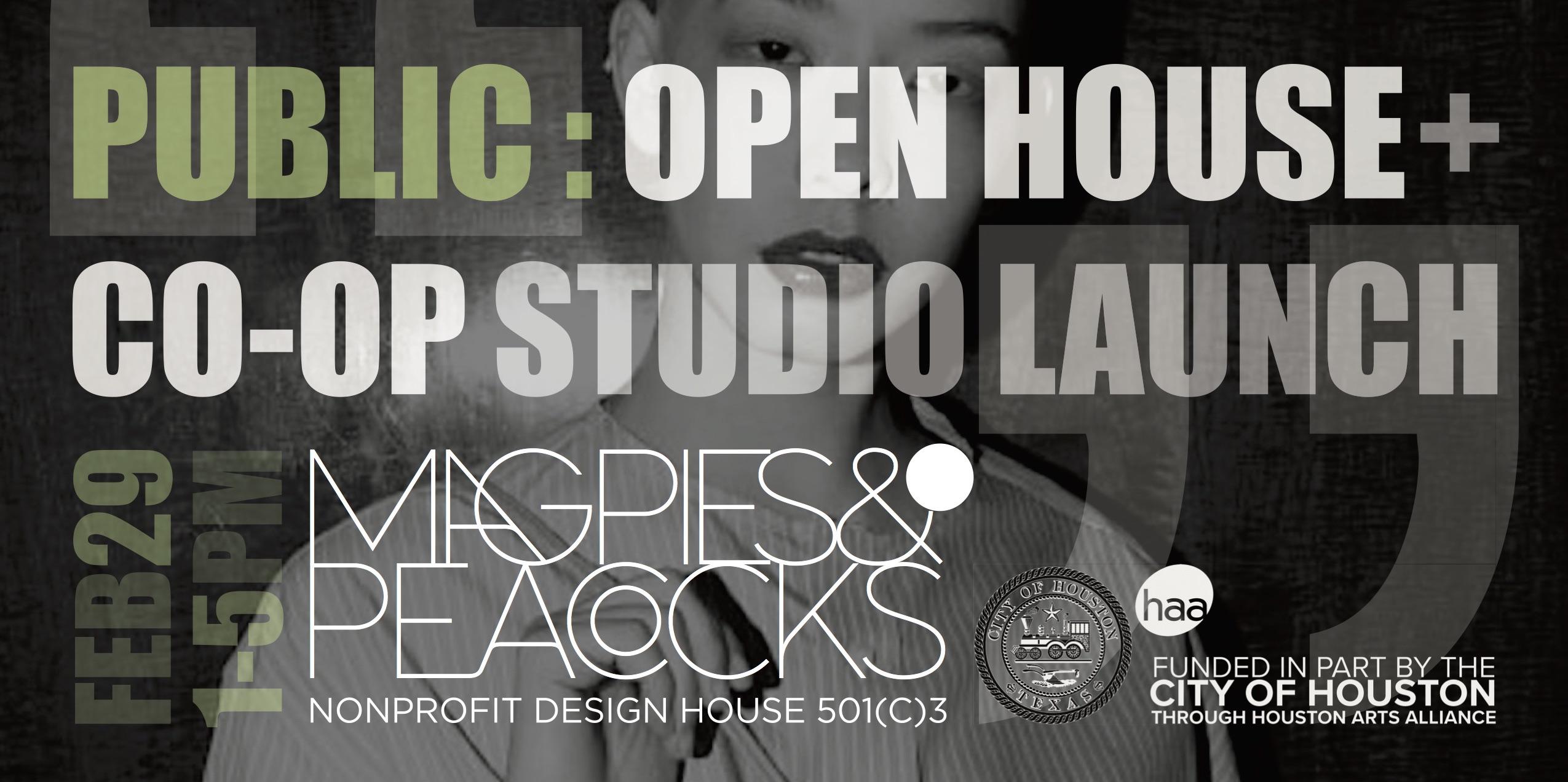 Magpies & Peacocks Open House + Co-Op Studio Launch