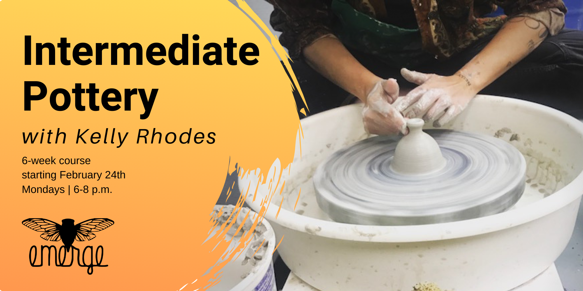 Intermediate Pottery w/ Kelly Rhodes: Monday PM Session