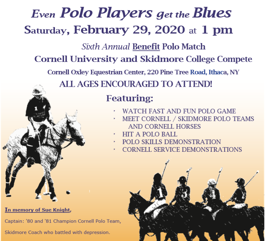 Even Polo Players Get the Blues - Suicide Prevention Benefit Game