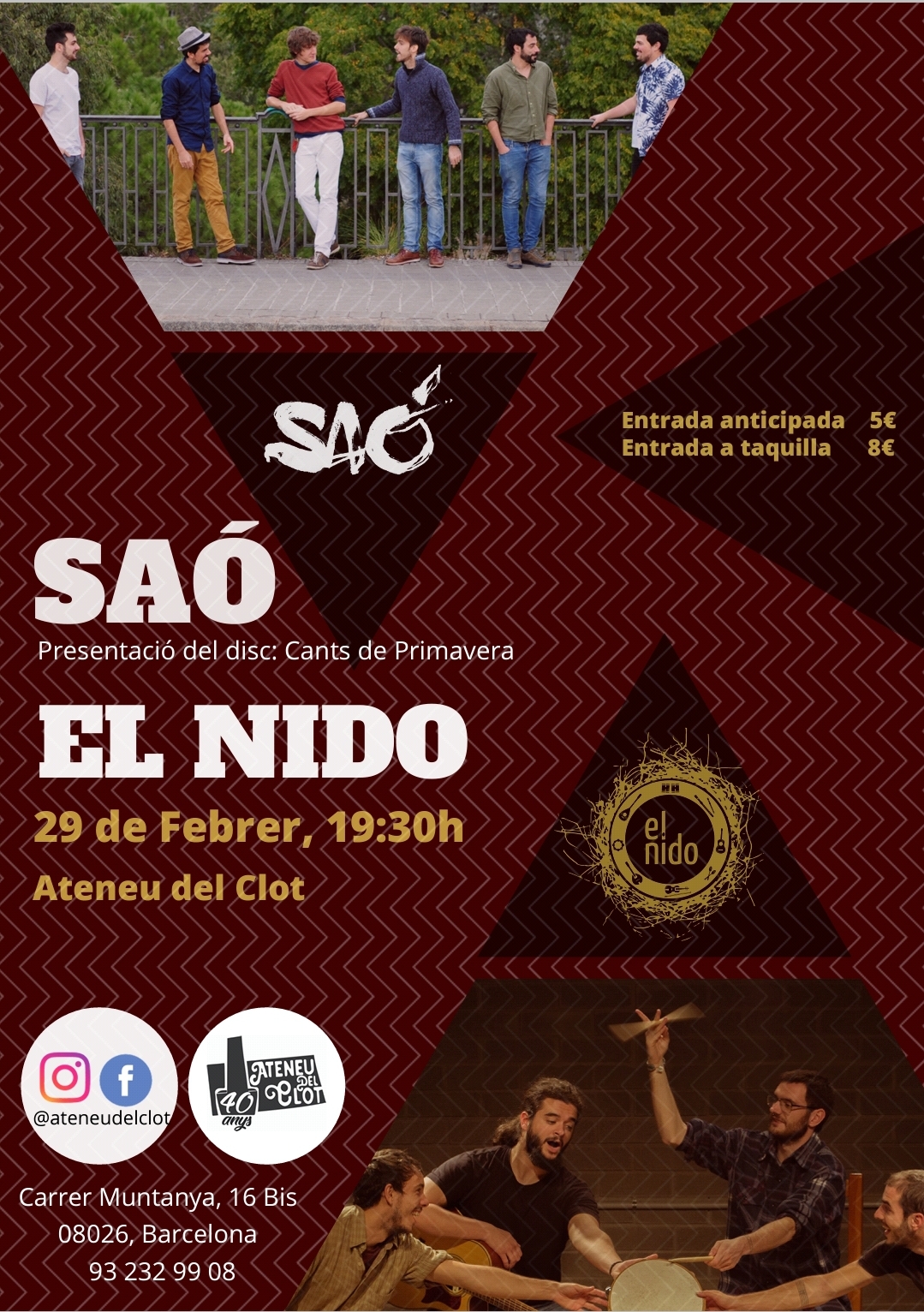 SAÓ + El Nido / Concerts a l'Ateneu