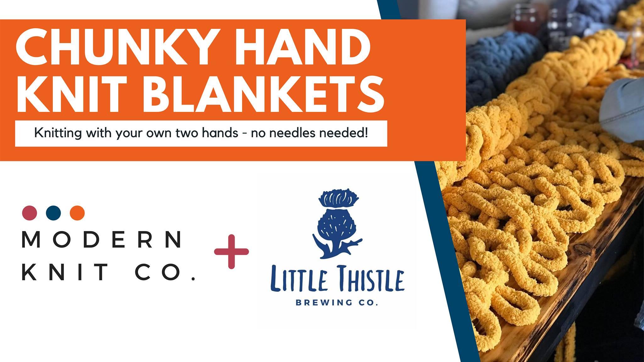 Chunky Hand Knit Blankets at Little Thistle (April 2)