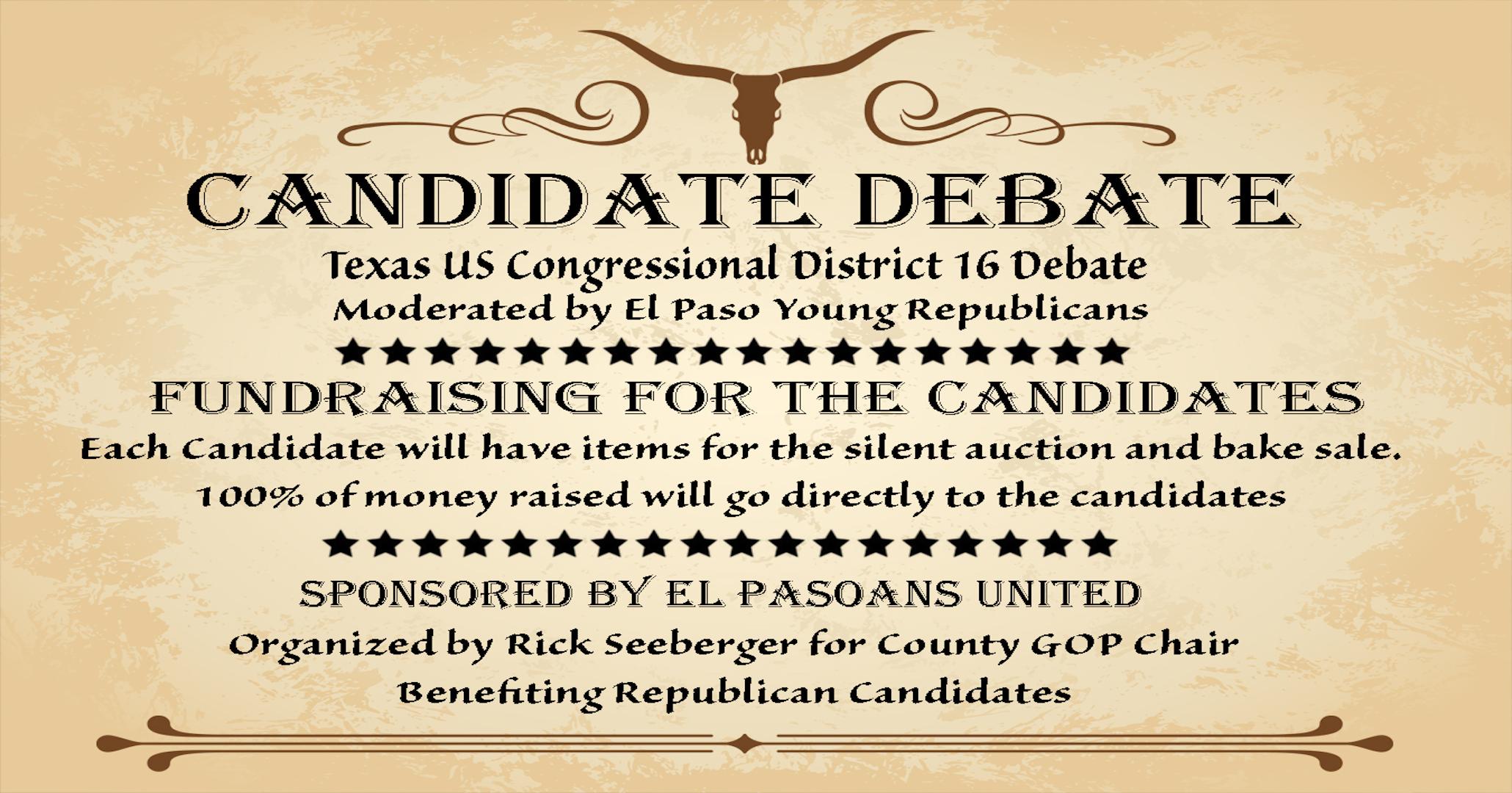 Congressional Candidate Debate and Fundraiser