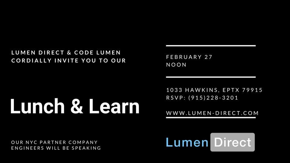 Lunch & Learn Hosted by Lumen Direct & CodeLumen