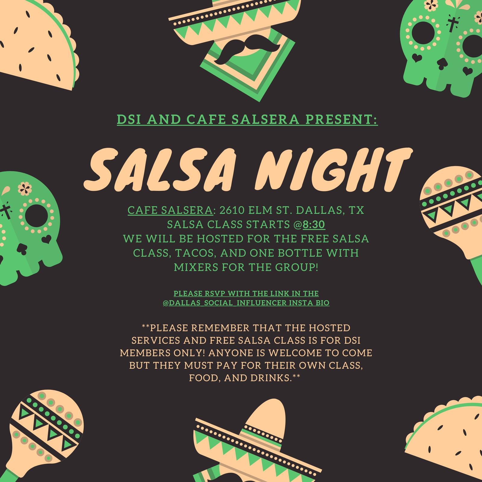 DSI + Cafe Salsera: Members ONLY Salsa Night! 