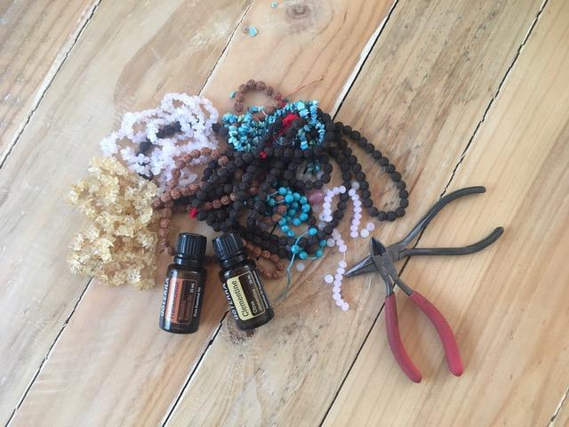 Jewellery making with Essential oils
