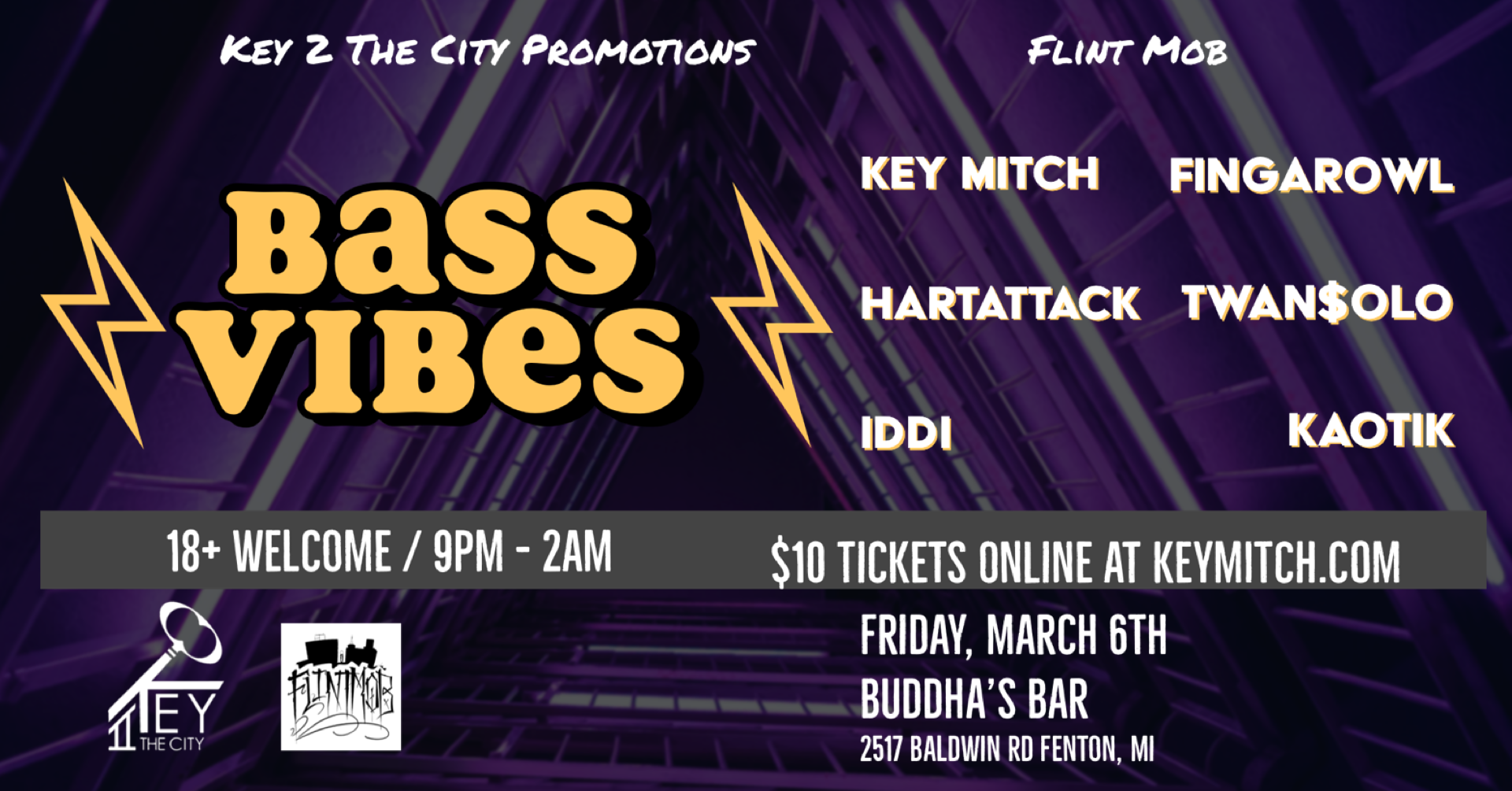 BASS VIBES Vol 4. w/ Flint Mob & Key 2 The City