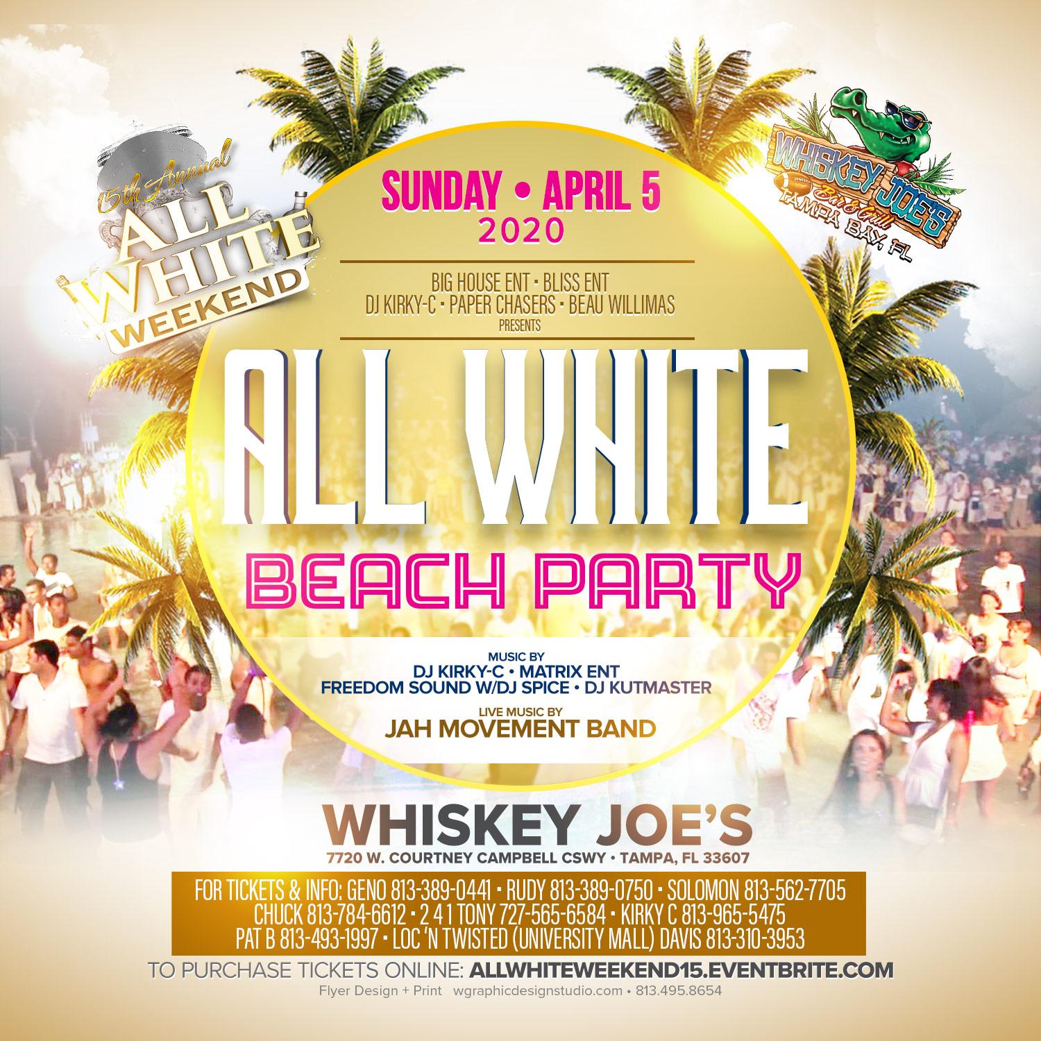 ALL WHITE BEACH PARTY