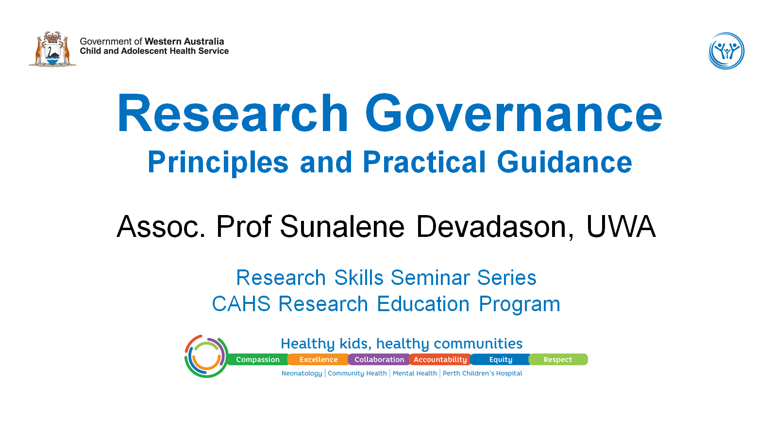 Research Skills Seminar: Research Governance - 21 February