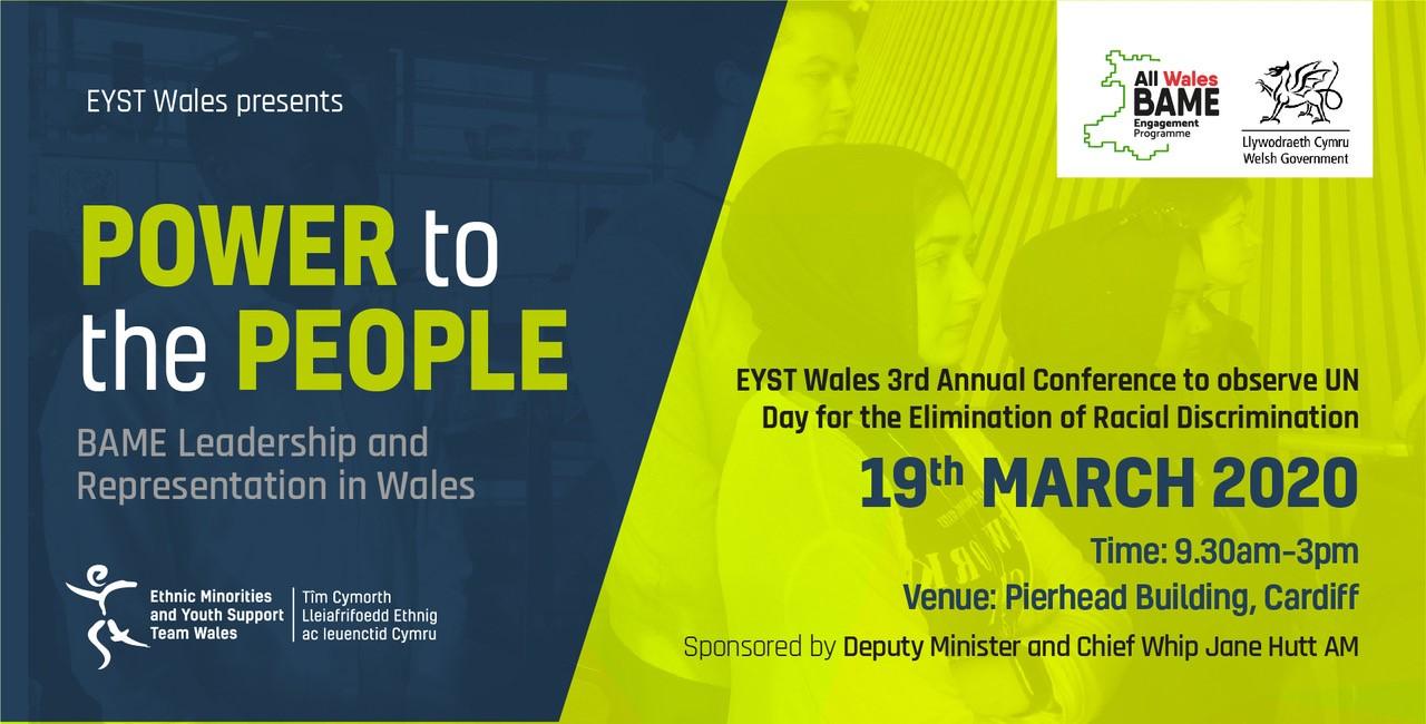 EYST Wales Annual Race Conference: 'Power to the People? BAME Leadership and Representation in Wales'