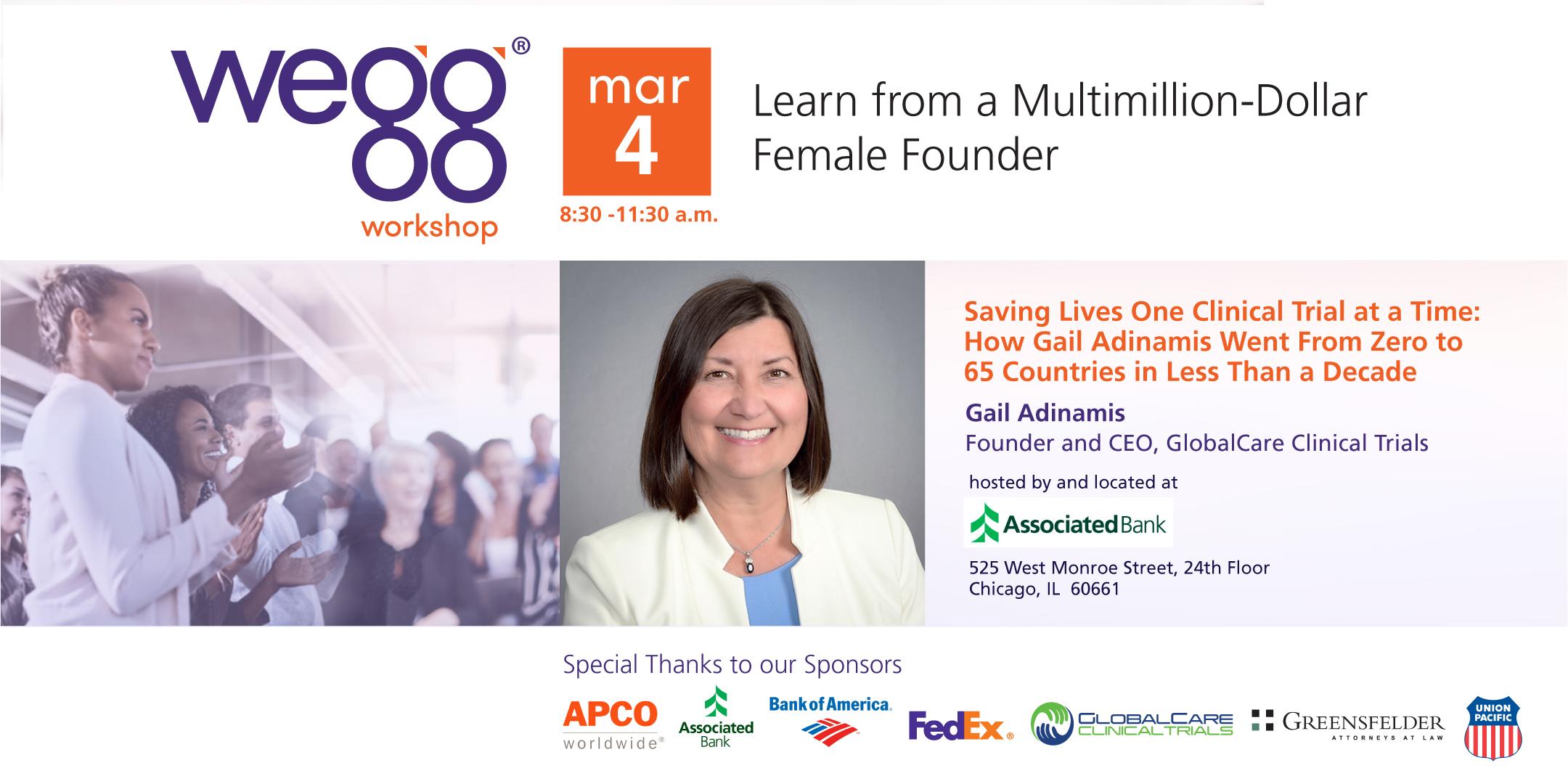 wegg® workshop - Saving Lives One Clinical Trial at a Time: How Gail Adinamis Went From Zero to 65 Countries in Less Than a Decade