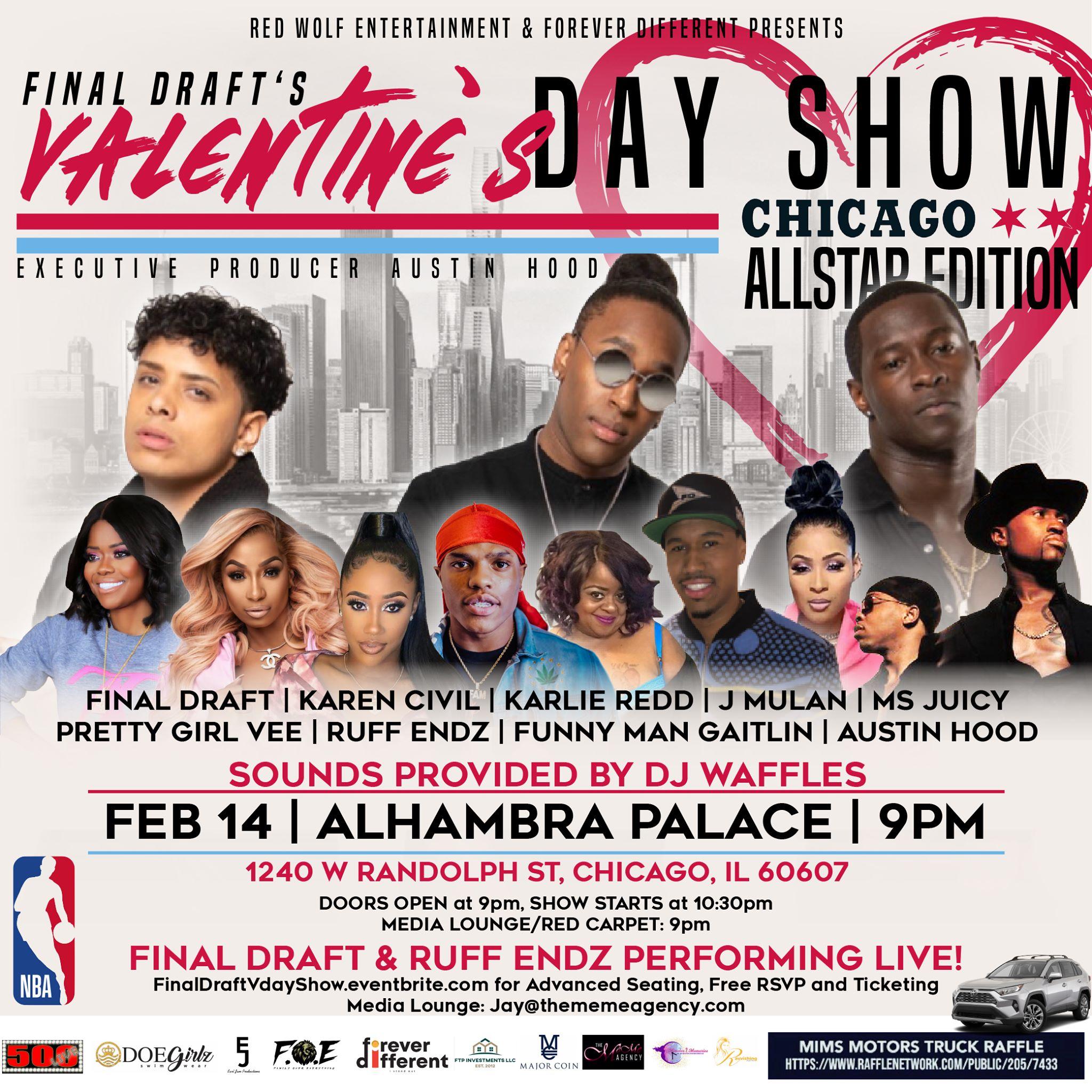 FREE! Final Draft Valentine's Day Show Chicago AllStar Edition