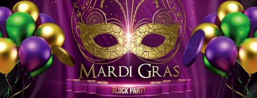 Mardi Gras Block Party (Free To Enter)