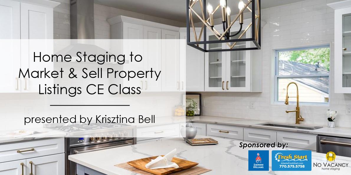 3HR CE Class - Home Staging to Market & Sell Property Listings