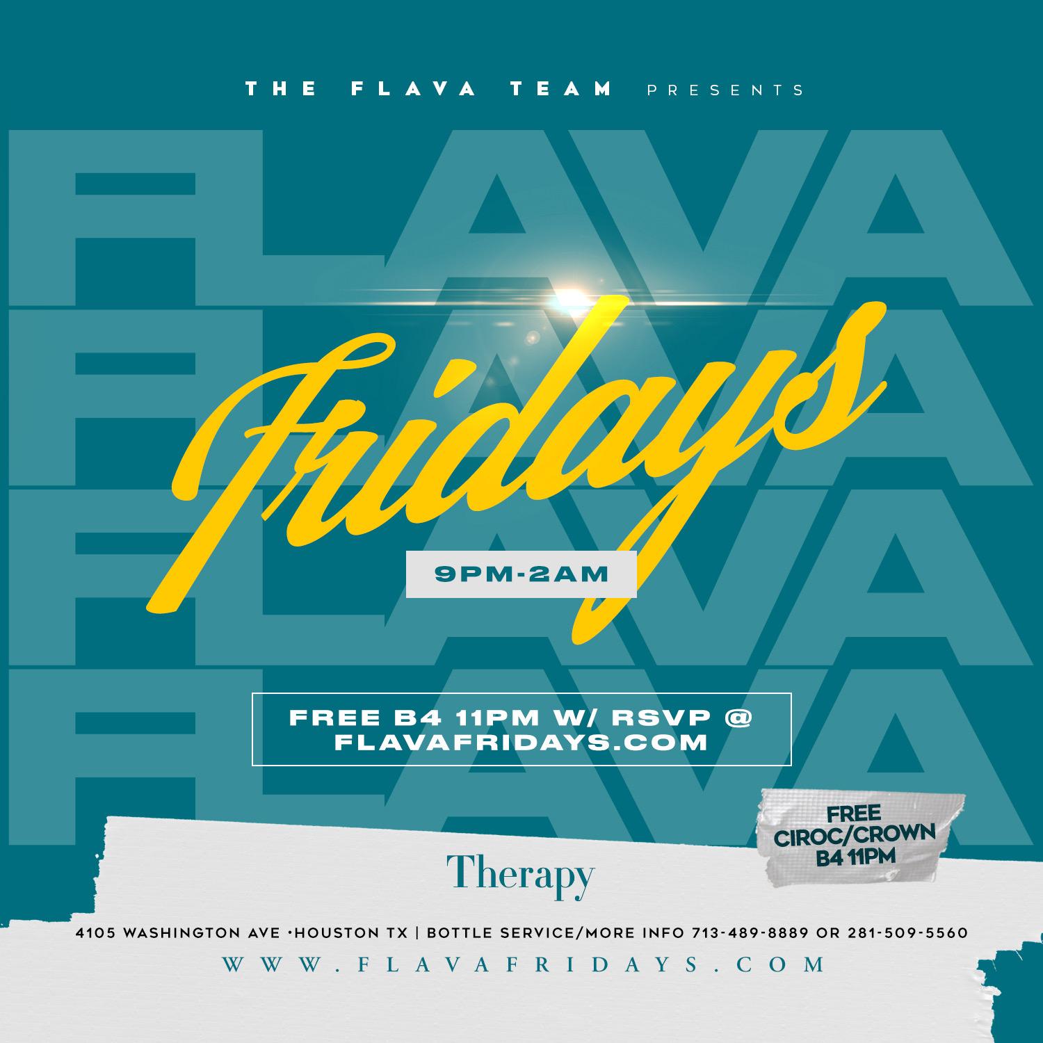 FLAVA FRIDAYS [THERAPY]