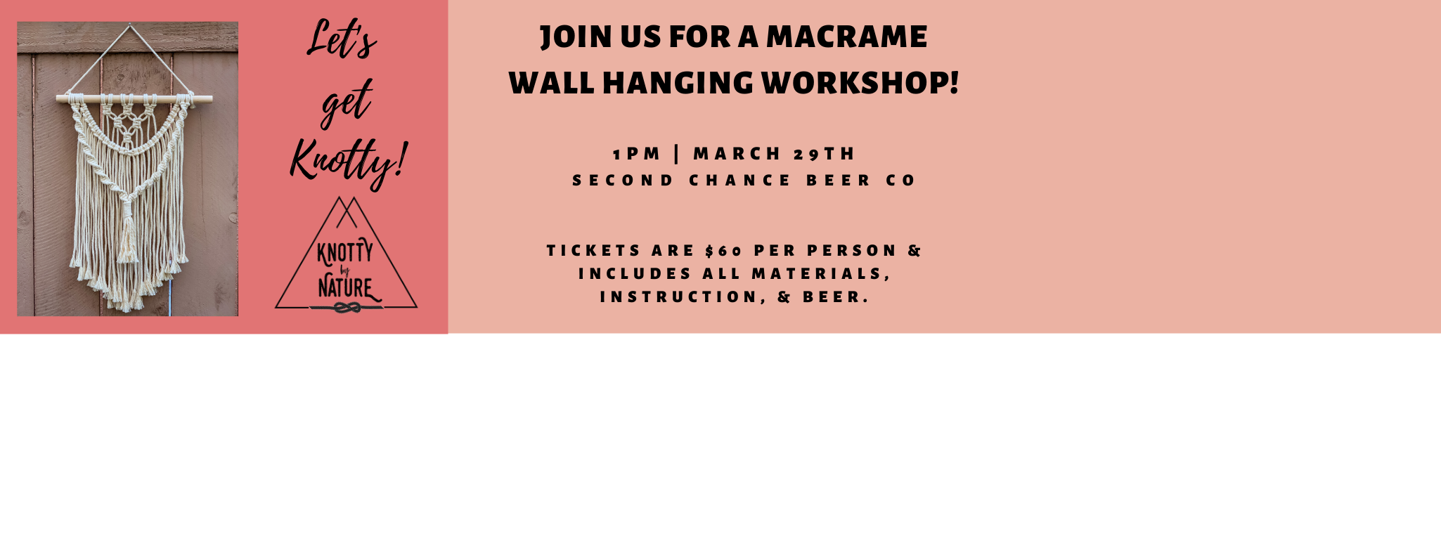 Knotty By Nature Macrame Wall Hanging Workshop